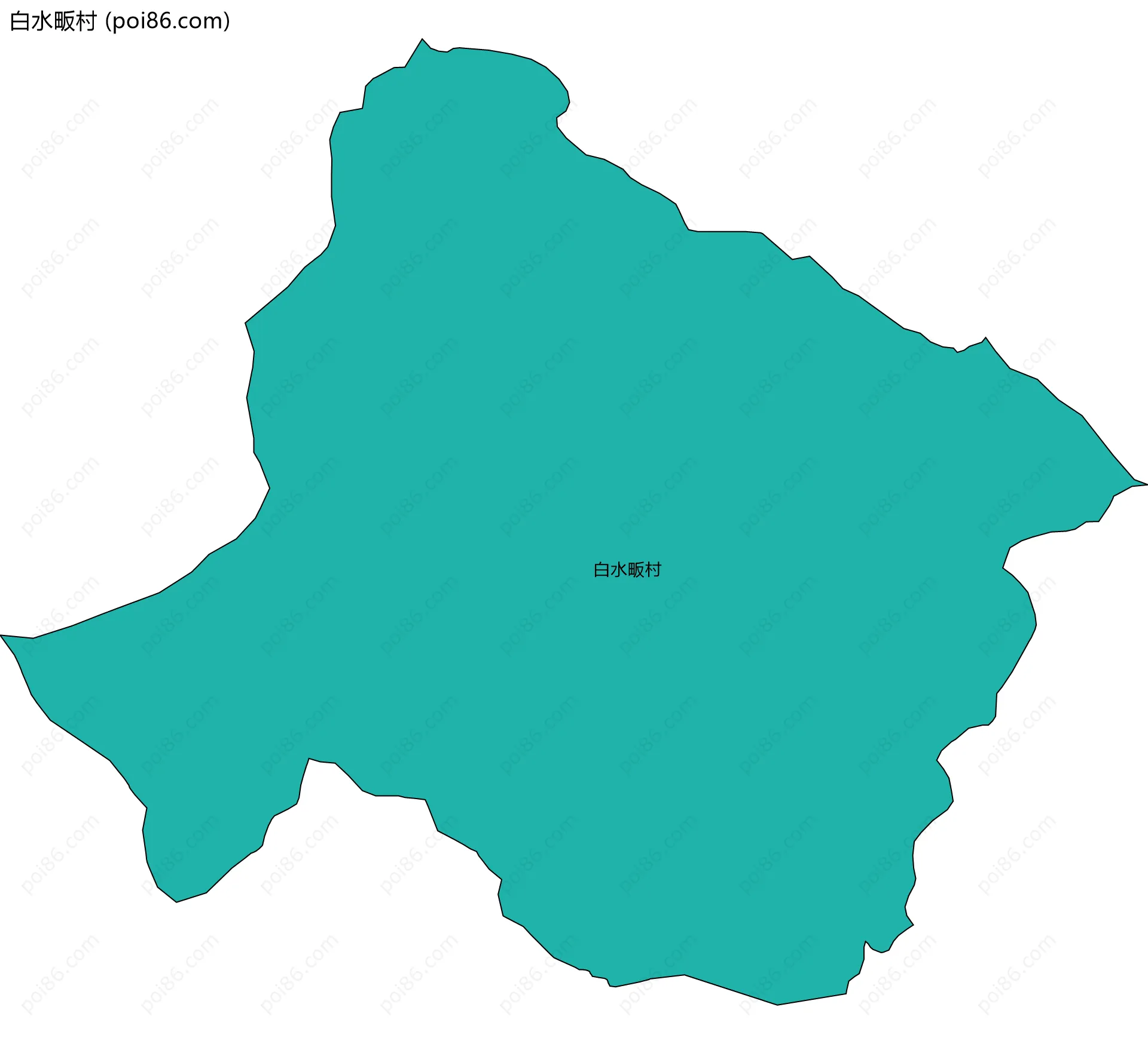 白水畈村边界地图