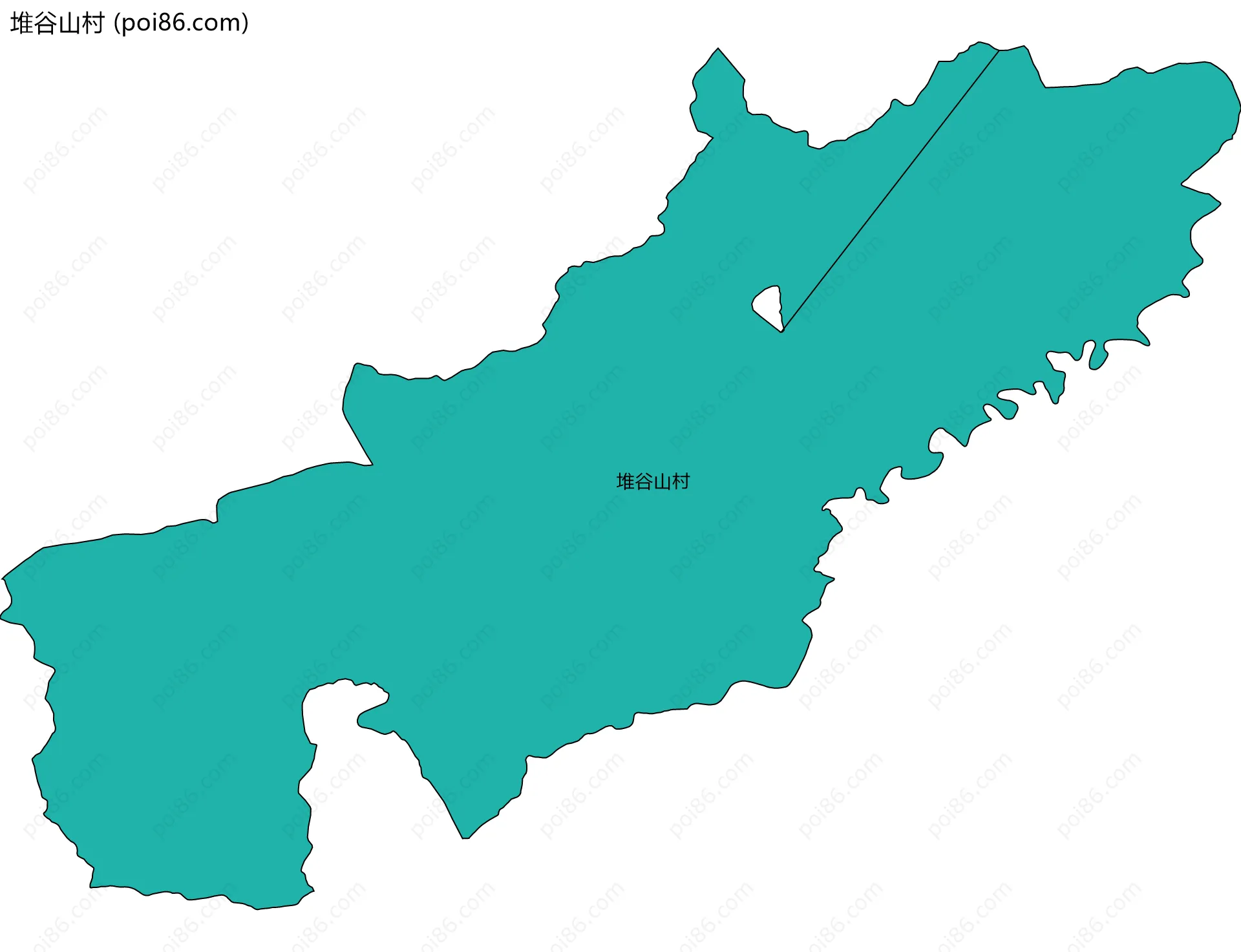 堆谷山村边界地图
