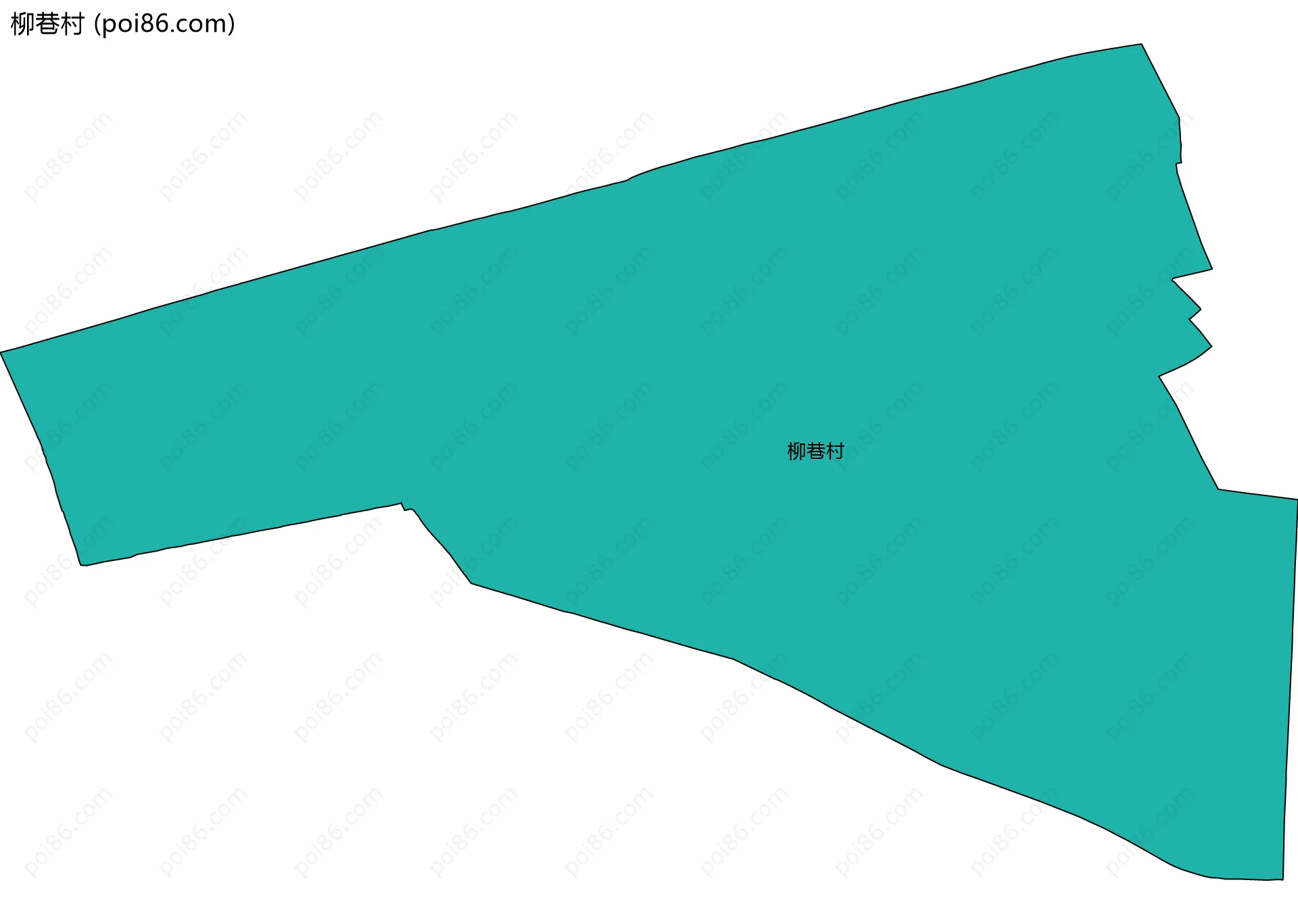 柳巷村边界地图