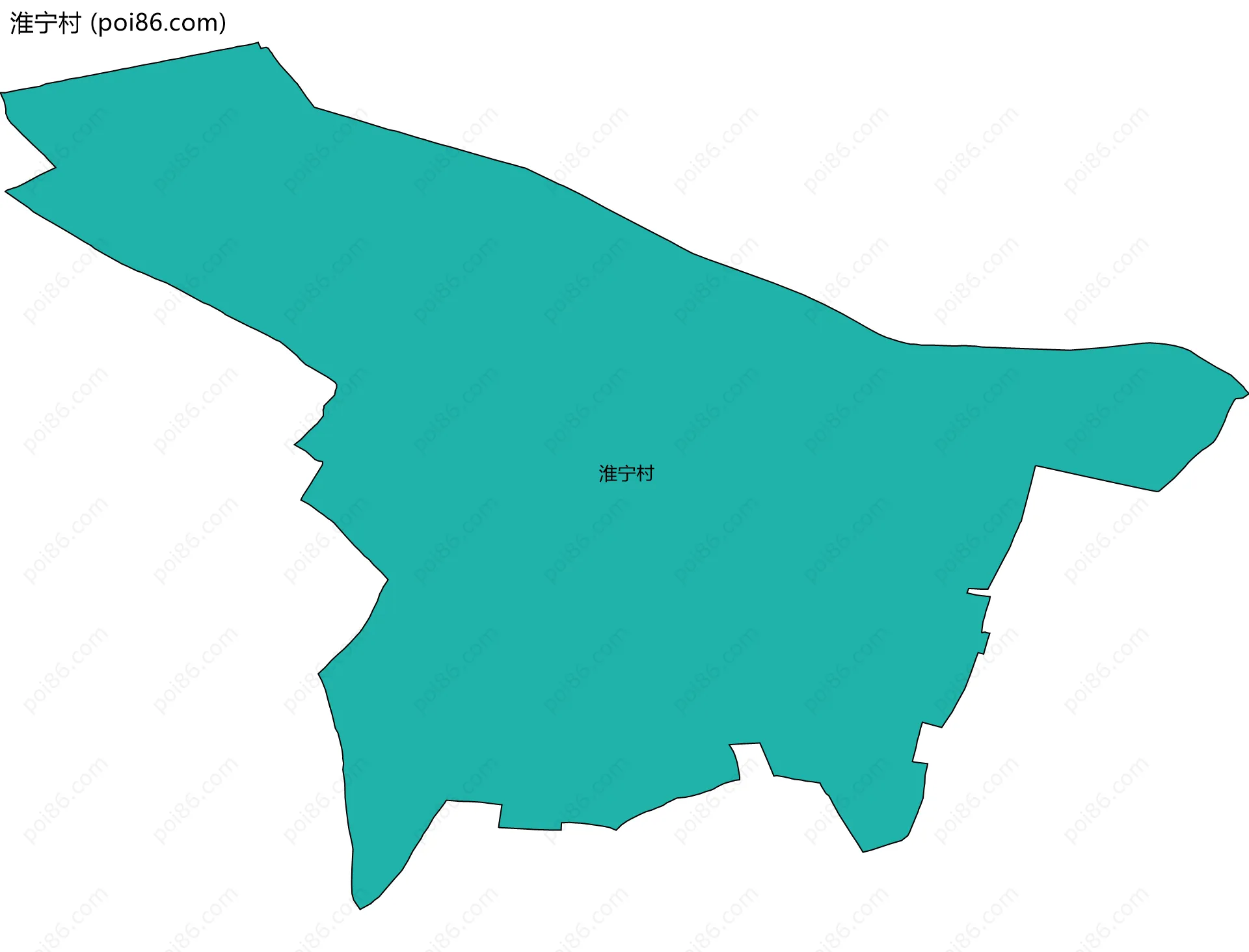 淮宁村边界地图