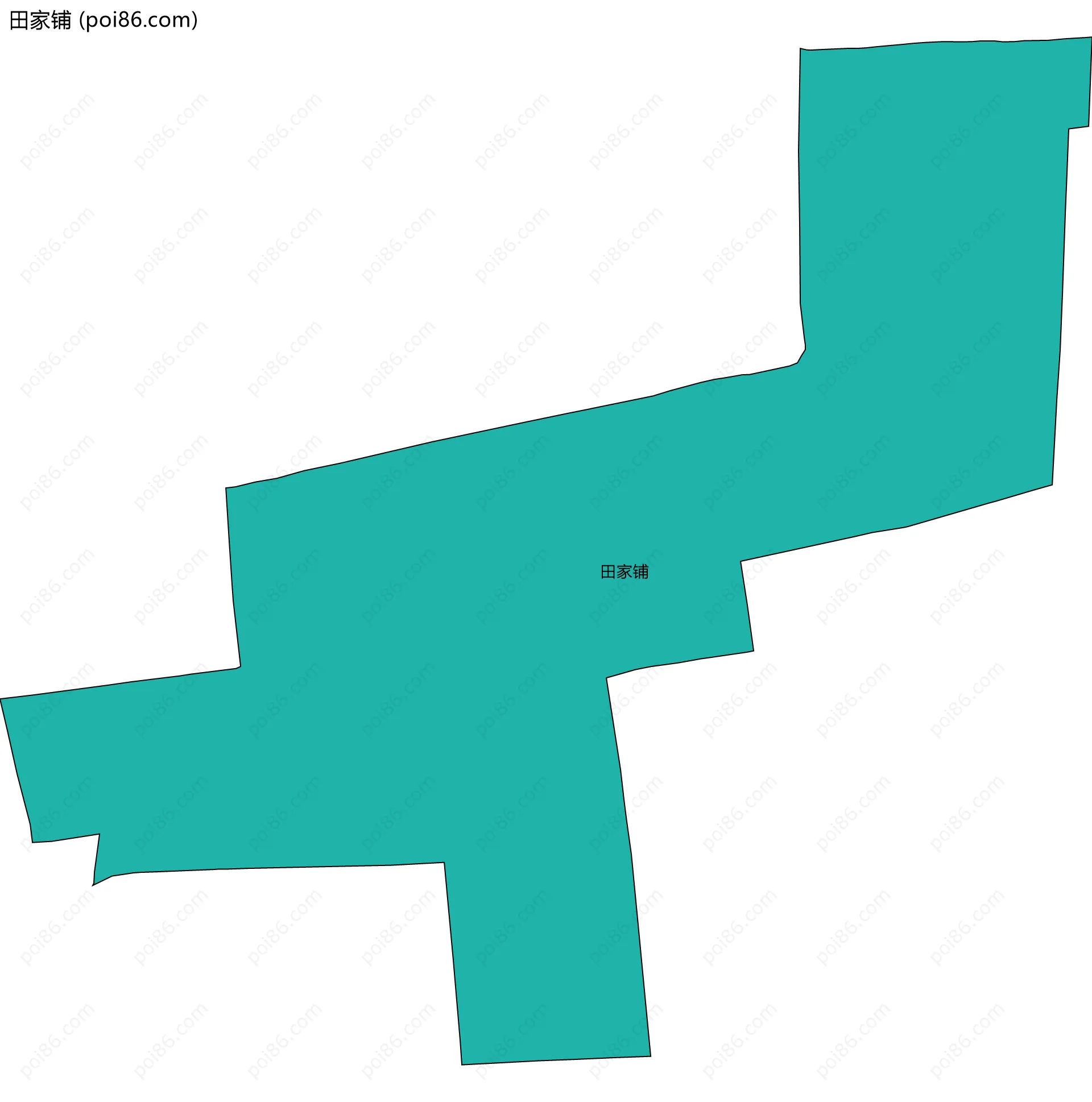 田家铺边界地图