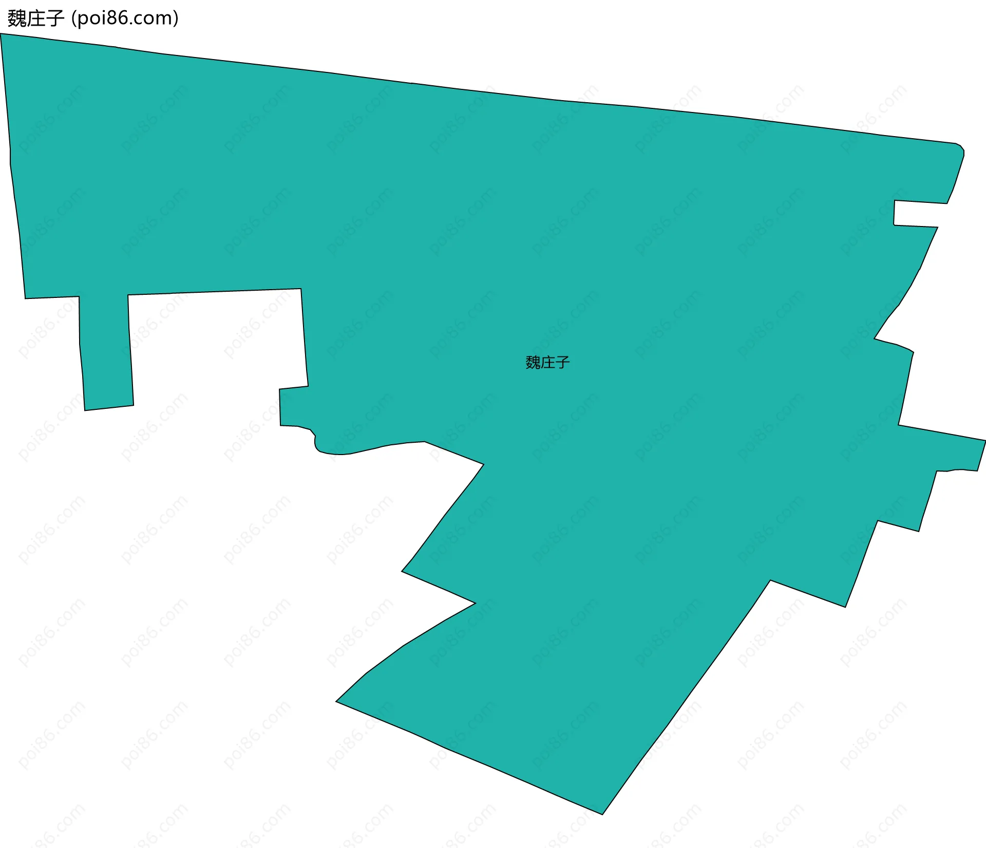 魏庄子边界地图