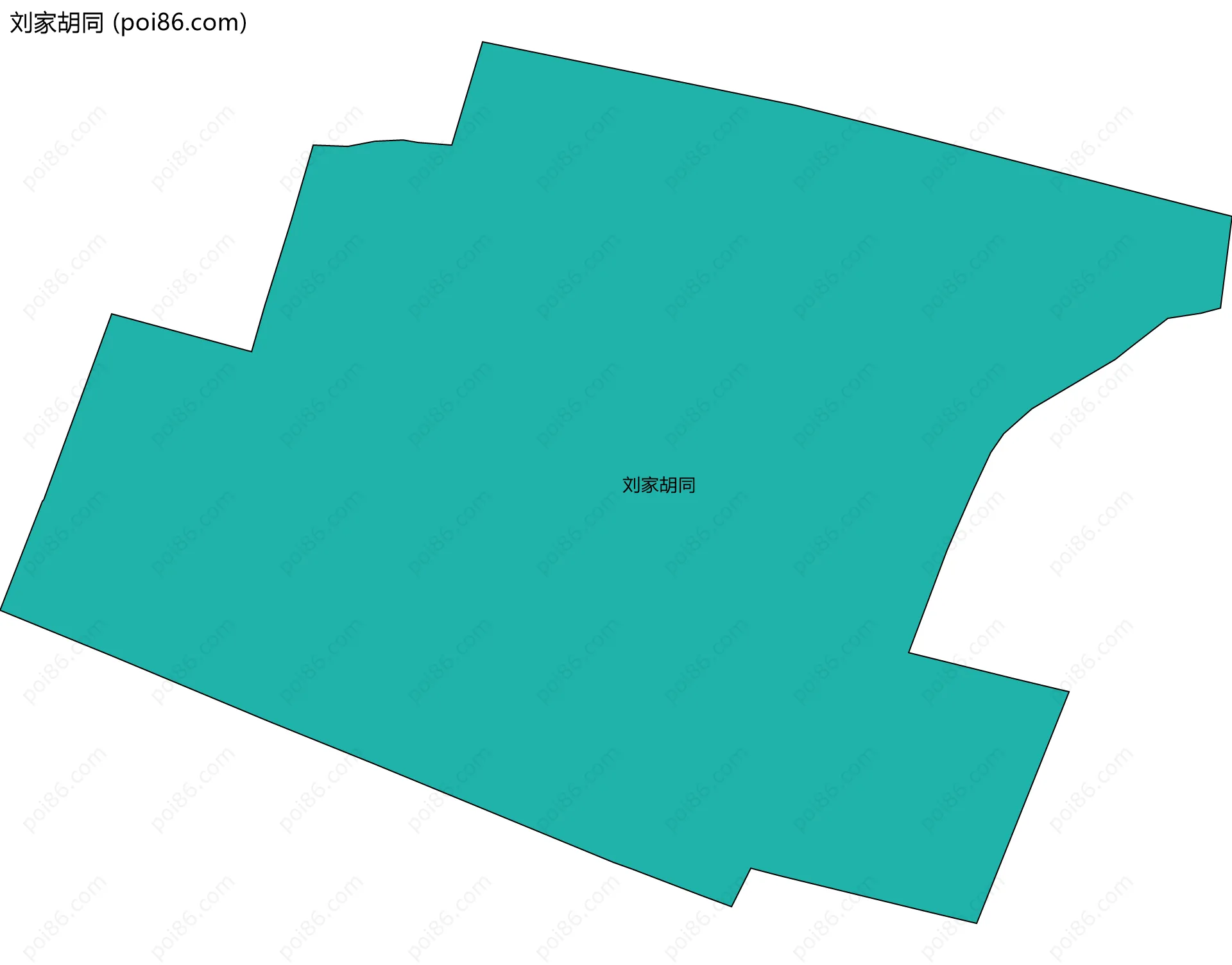 刘家胡同边界地图