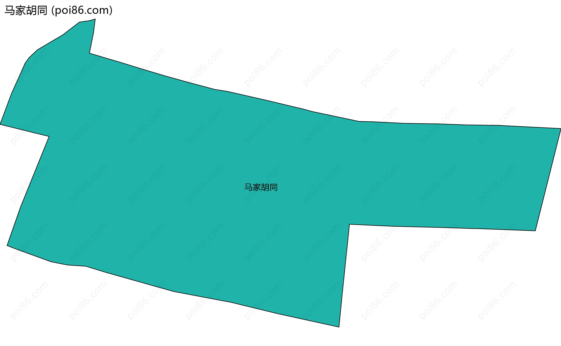 马家胡同边界地图