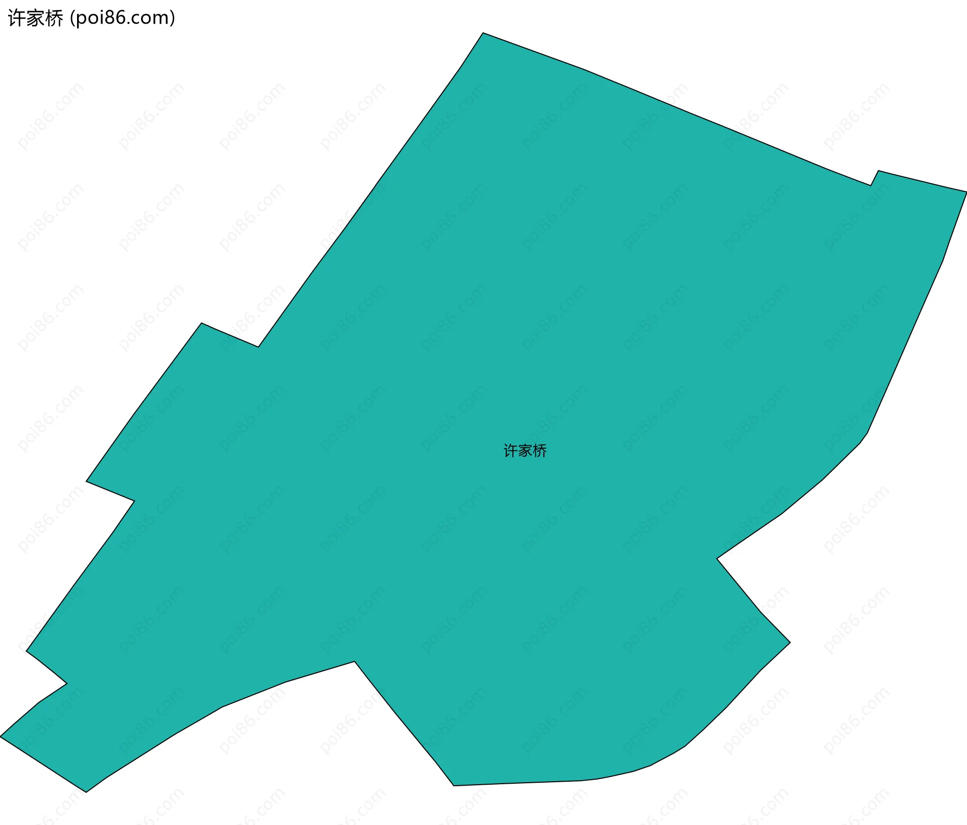 许家桥边界地图