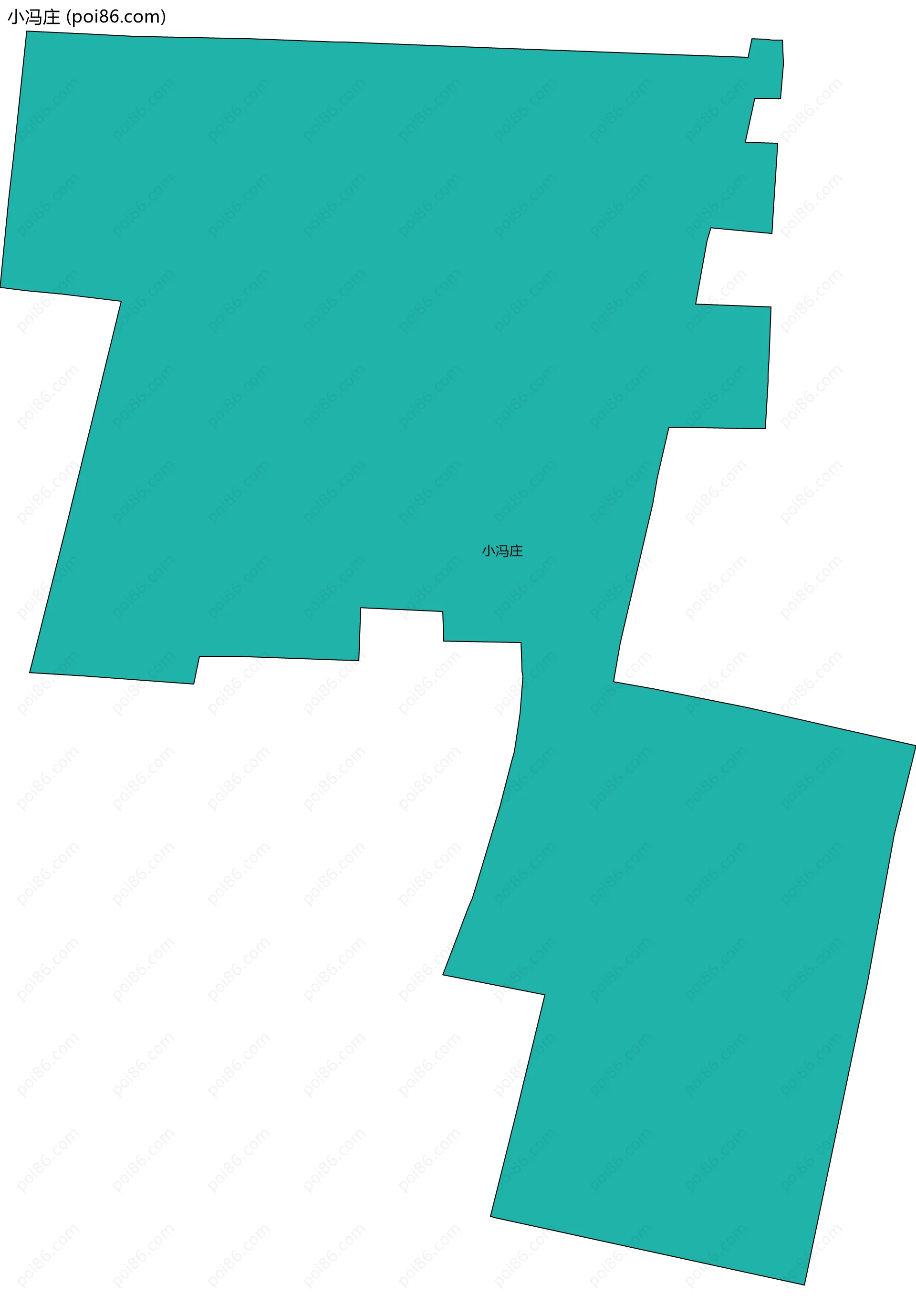 小冯庄边界地图