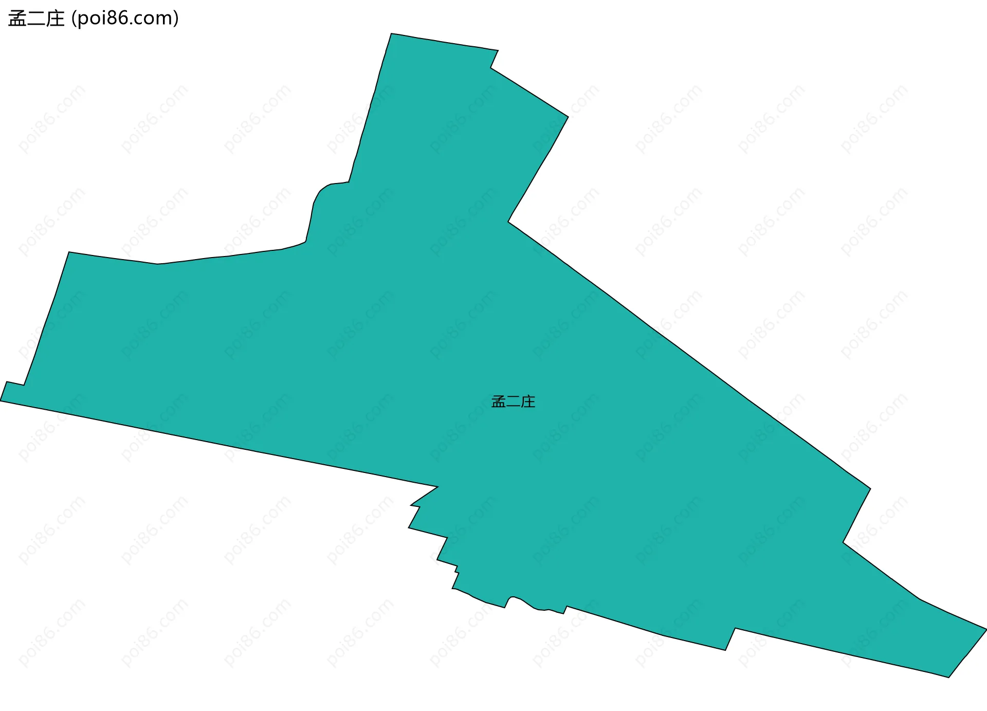 孟二庄边界地图
