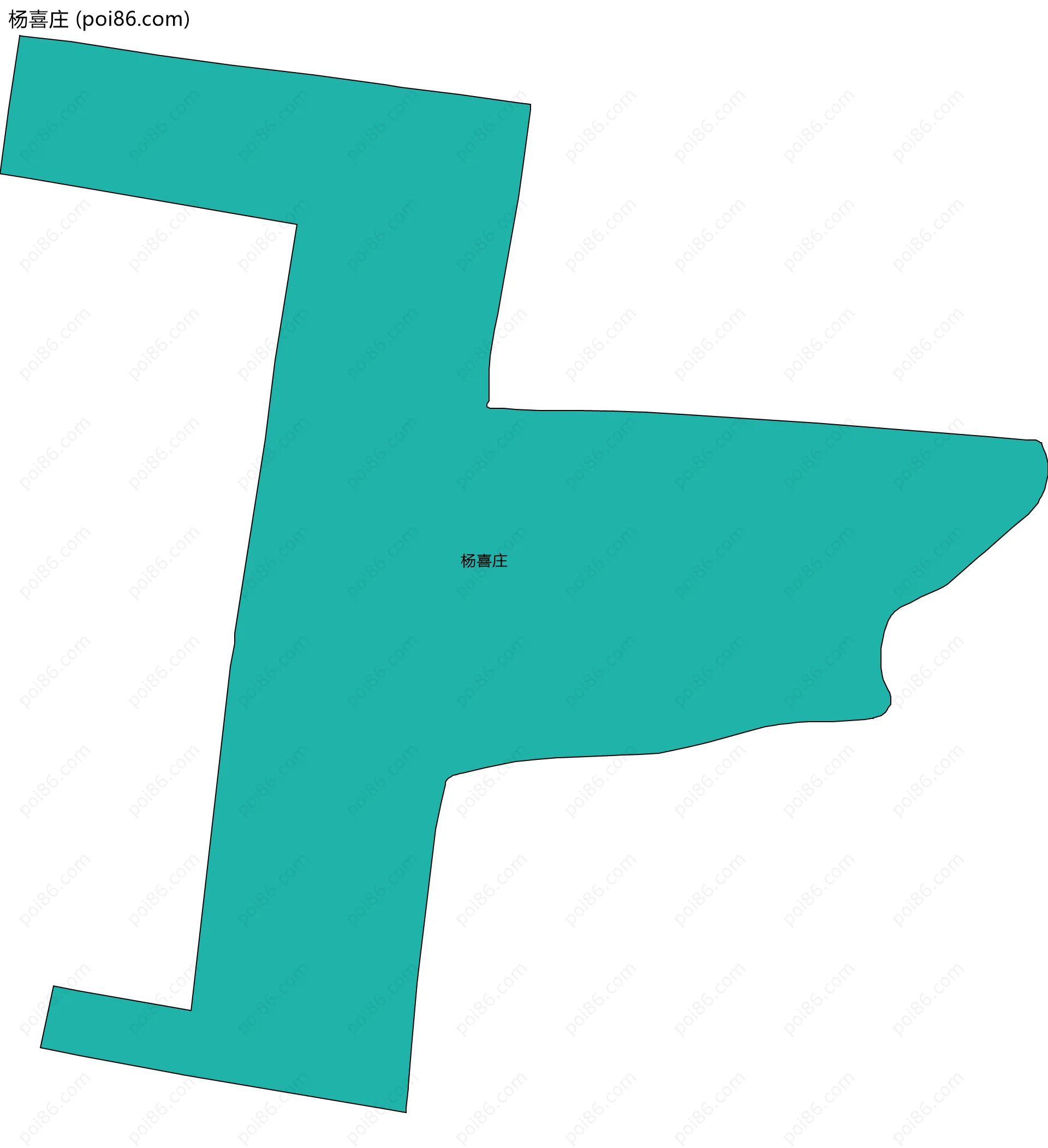 杨喜庄边界地图