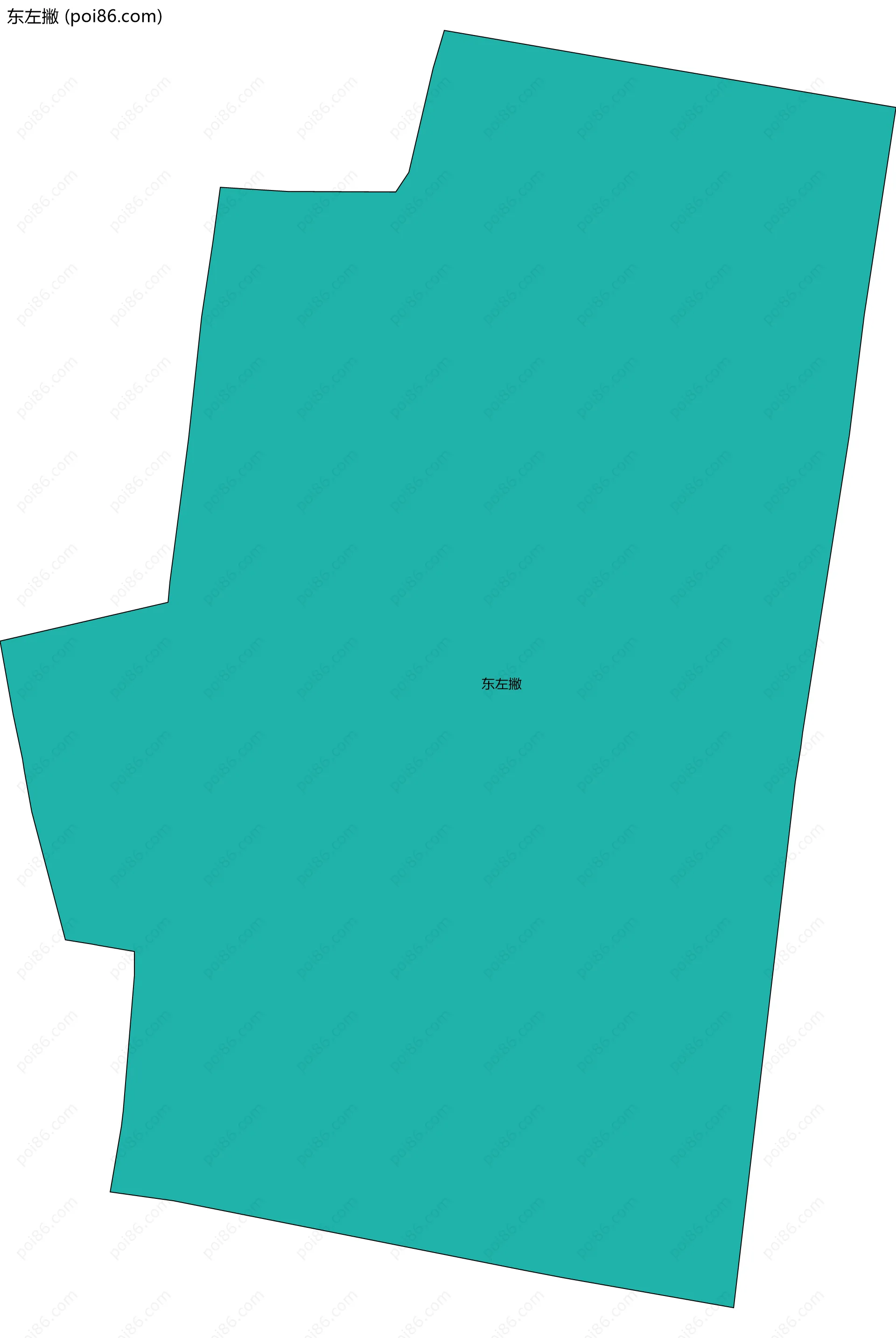 东左撇边界地图