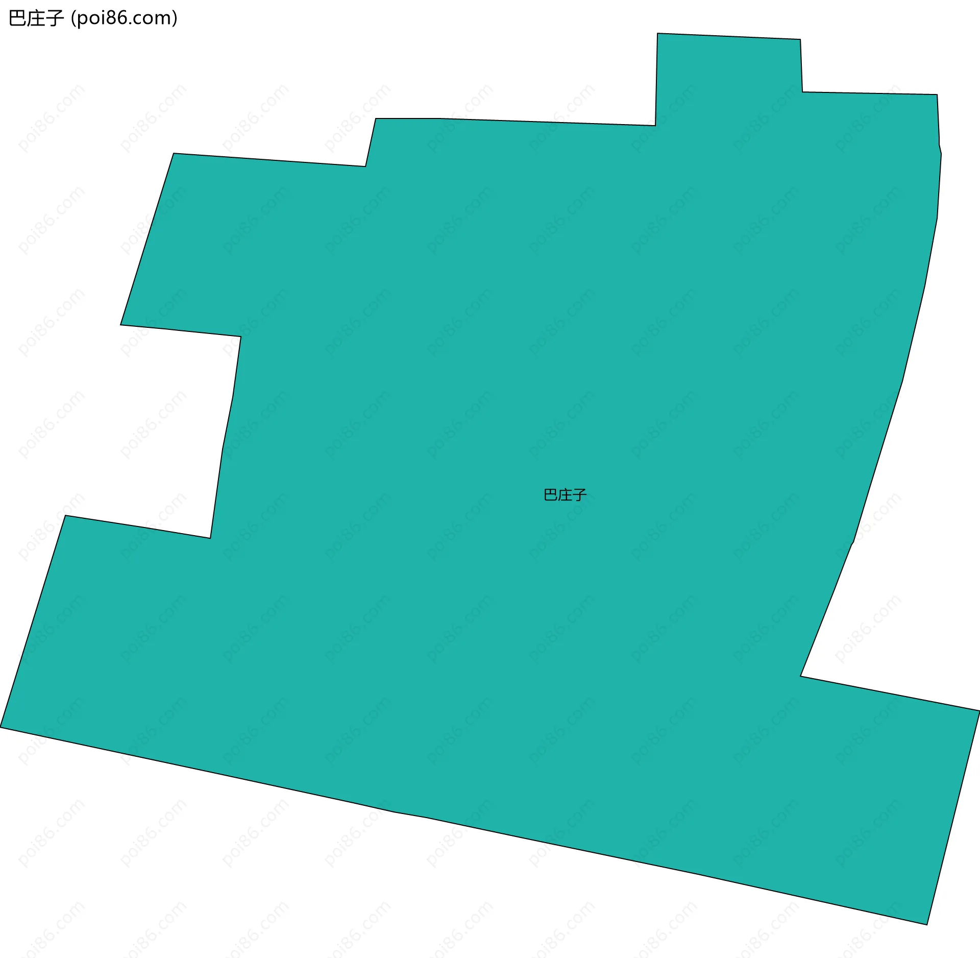 巴庄子边界地图