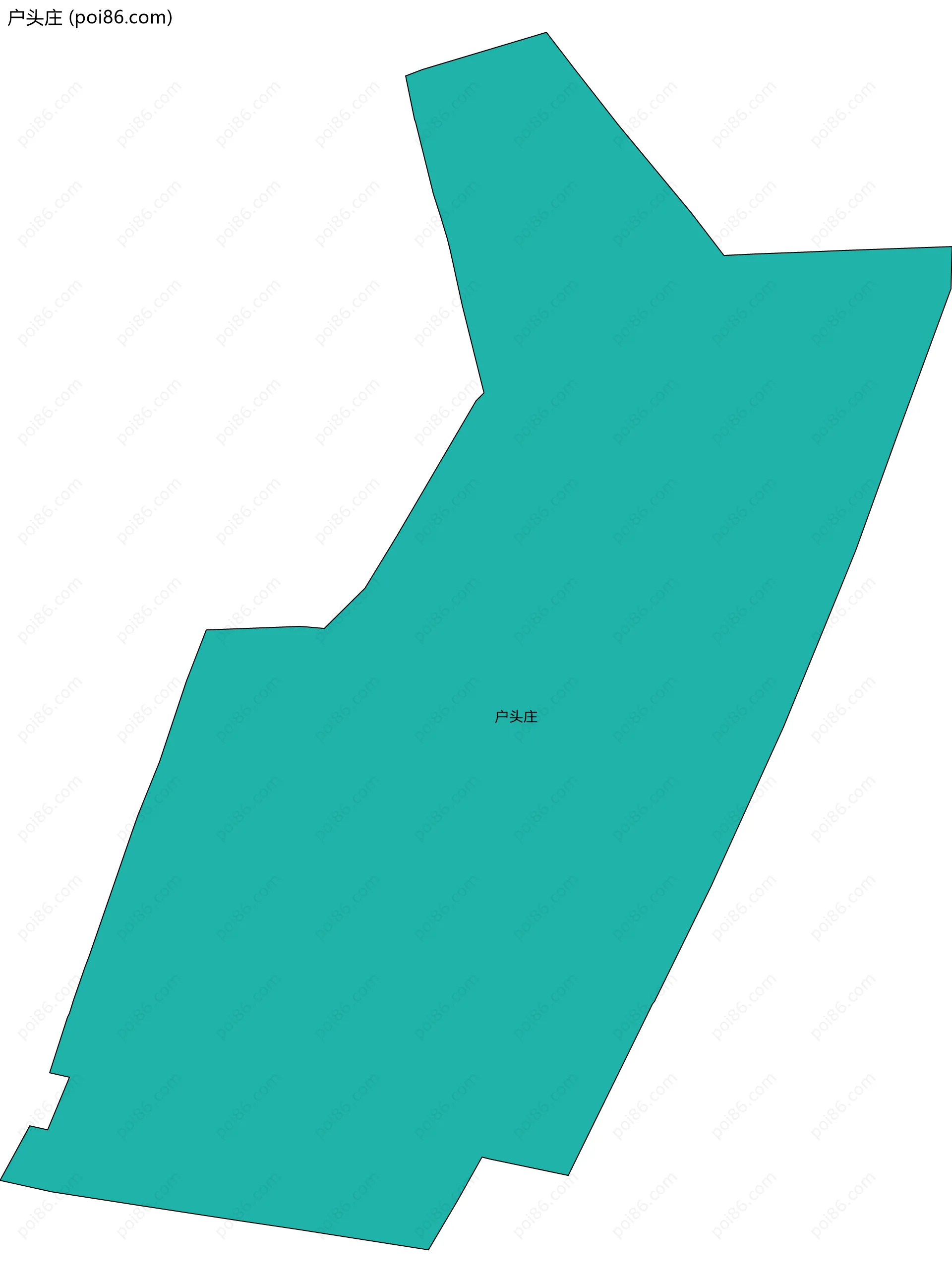 户头庄边界地图