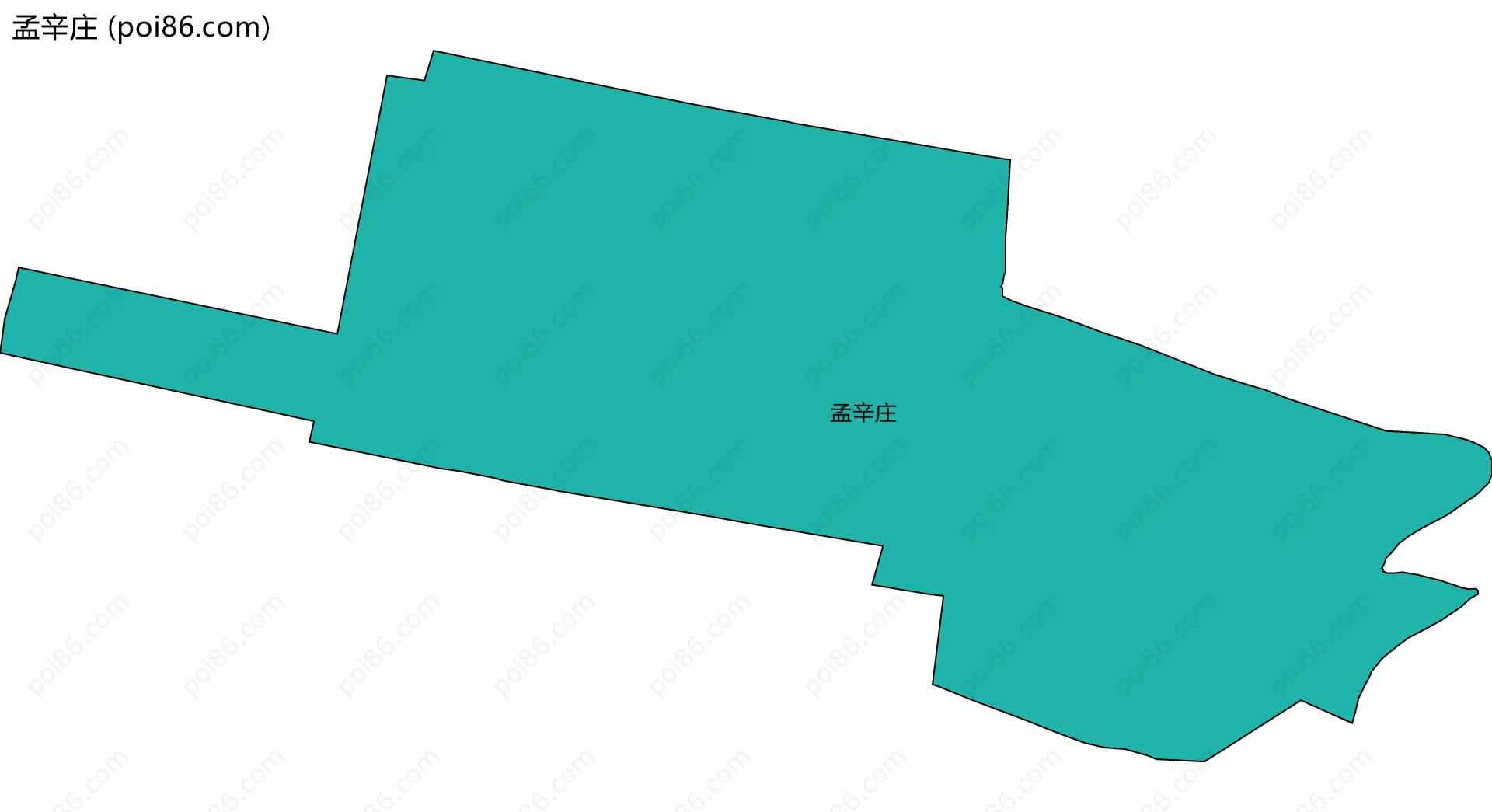 孟辛庄边界地图