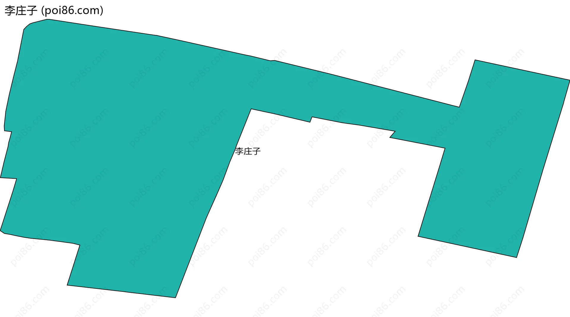 李庄子边界地图