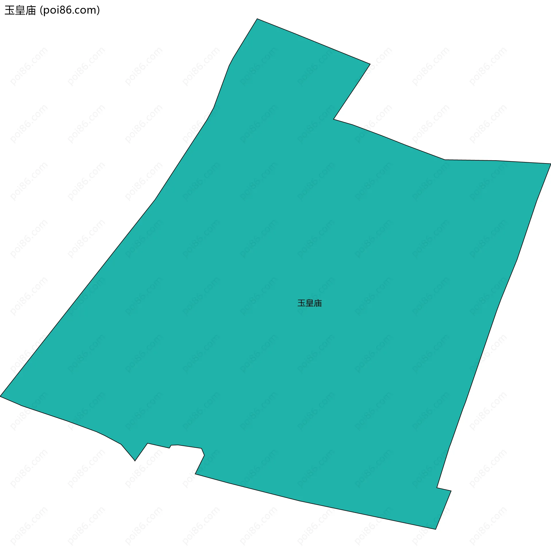 玉皇庙边界地图