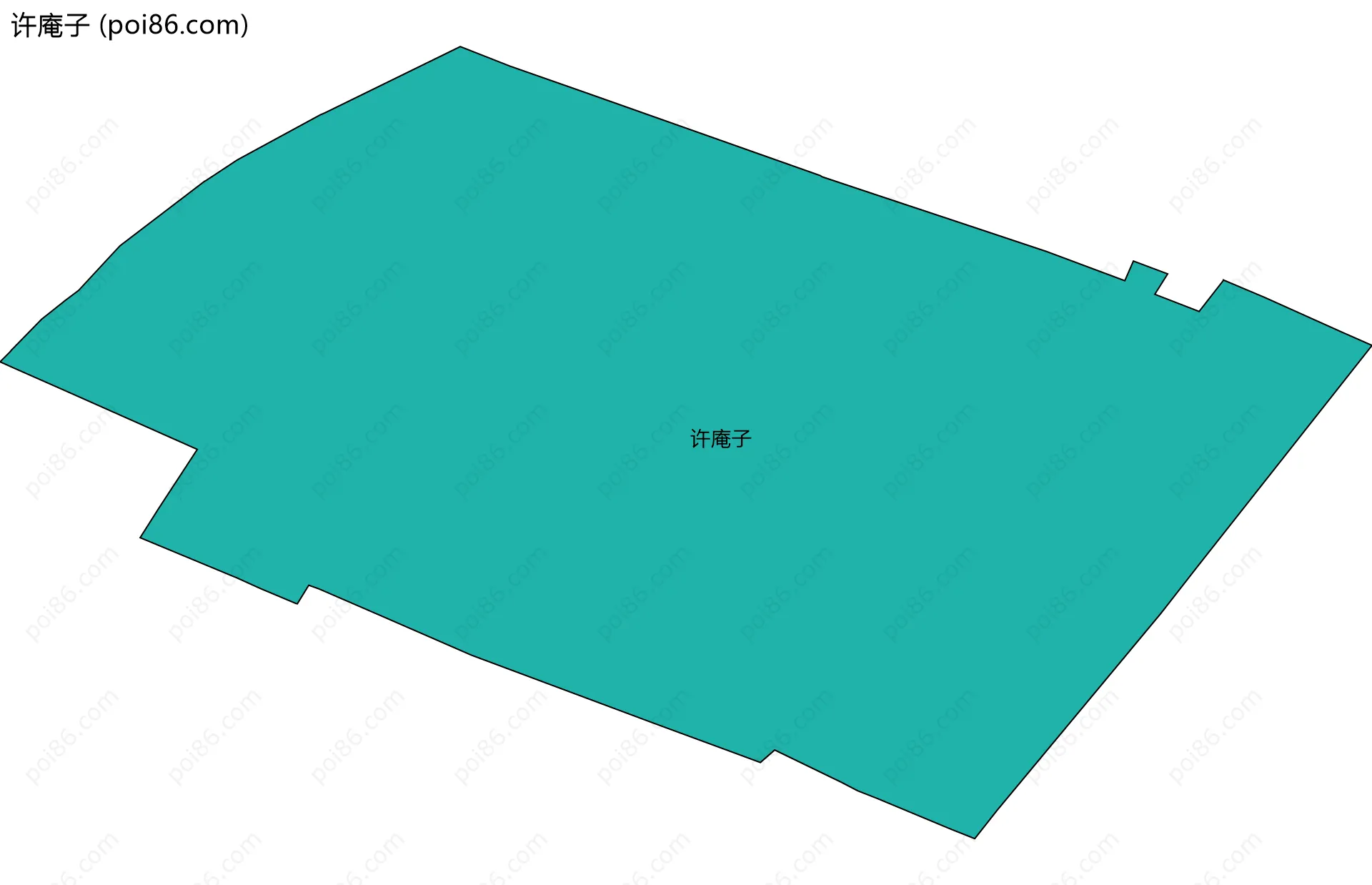 许庵子边界地图