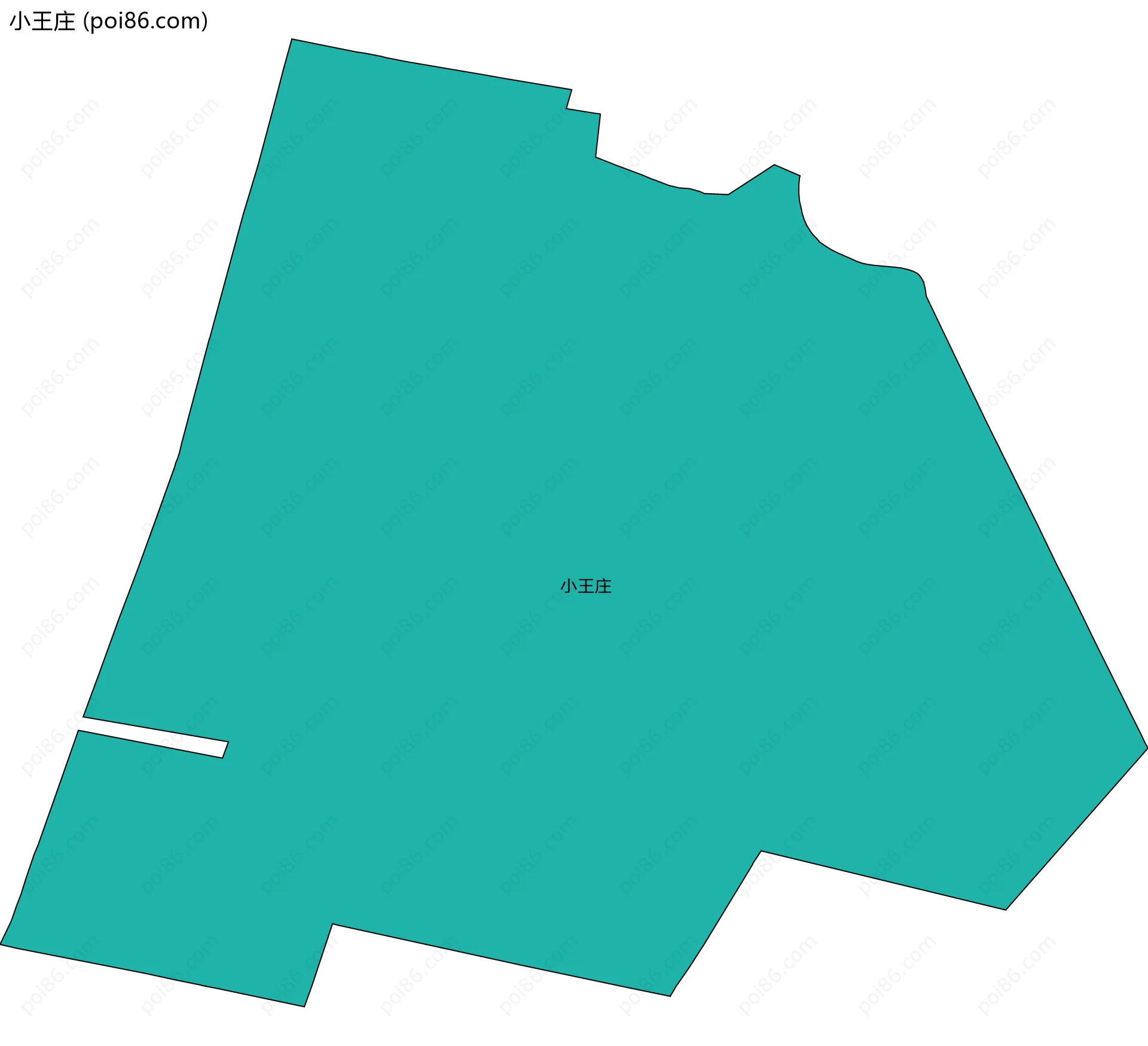 小王庄边界地图