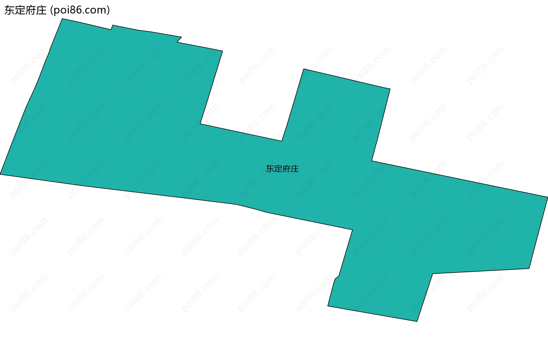 东定府庄边界地图