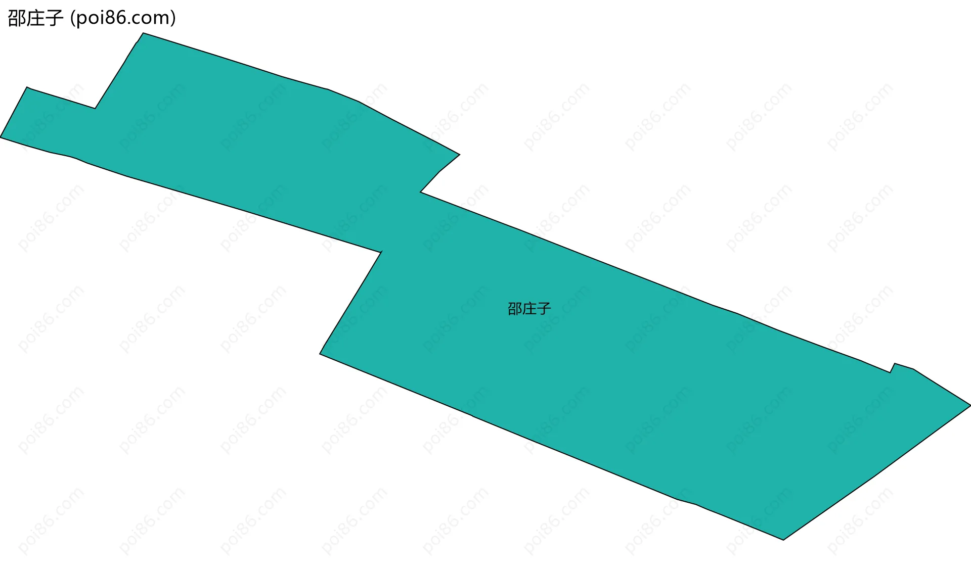 邵庄子边界地图