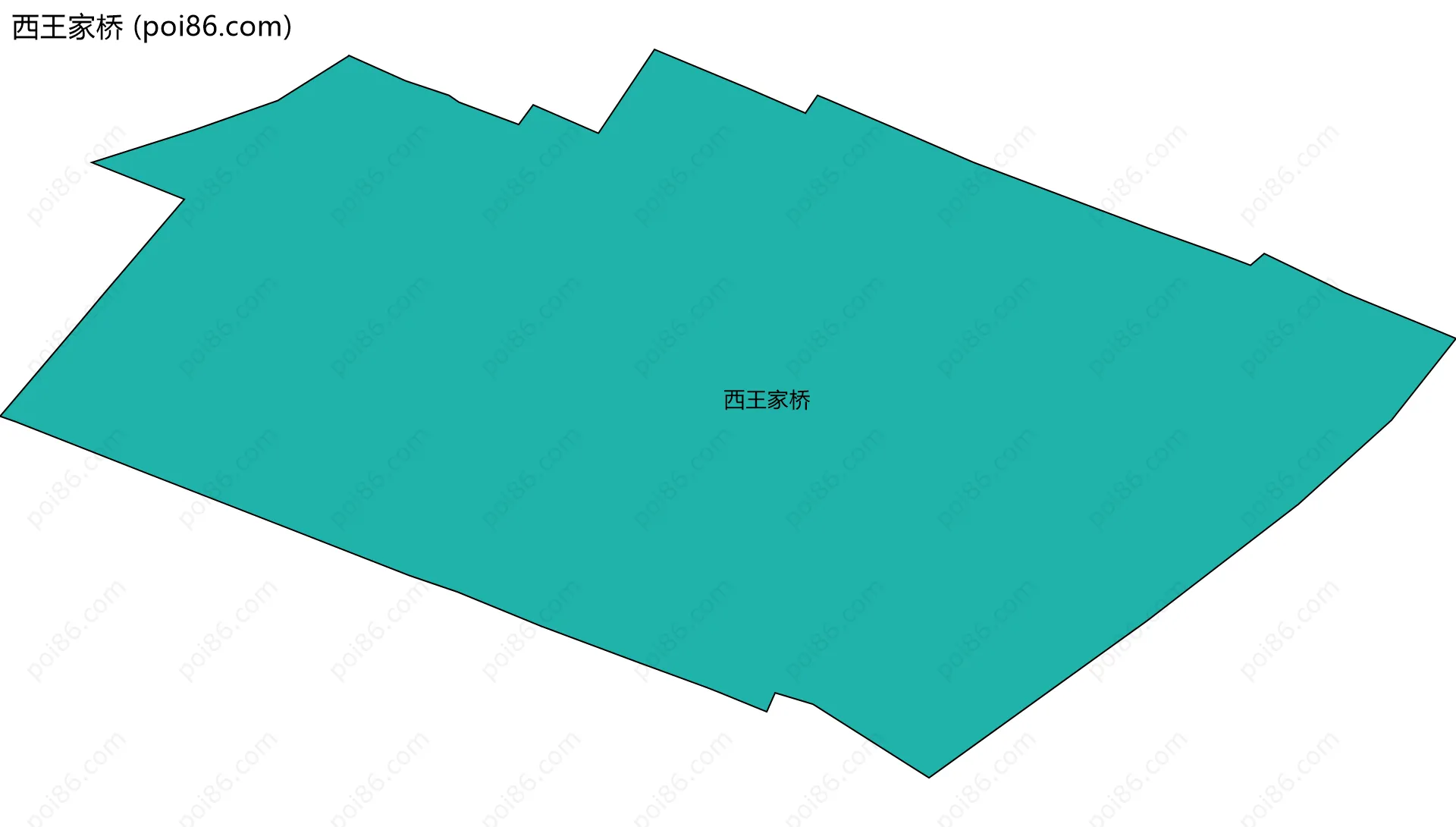 西王家桥边界地图