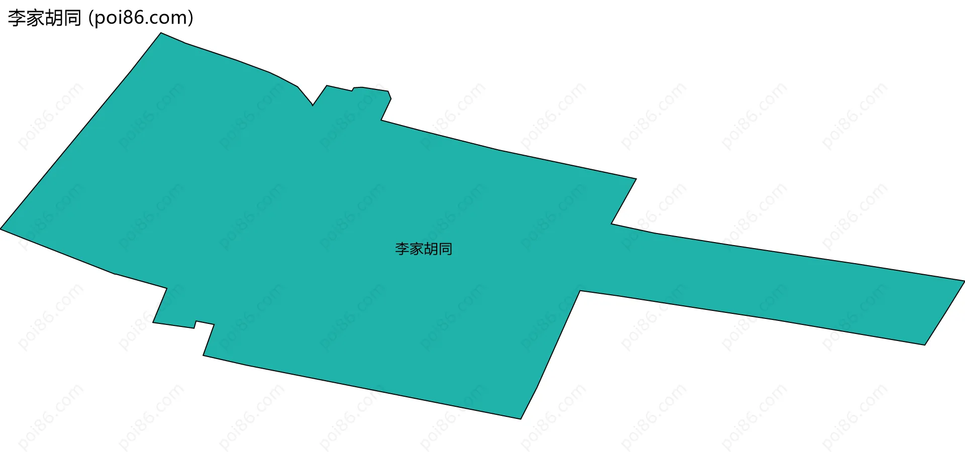 李家胡同边界地图