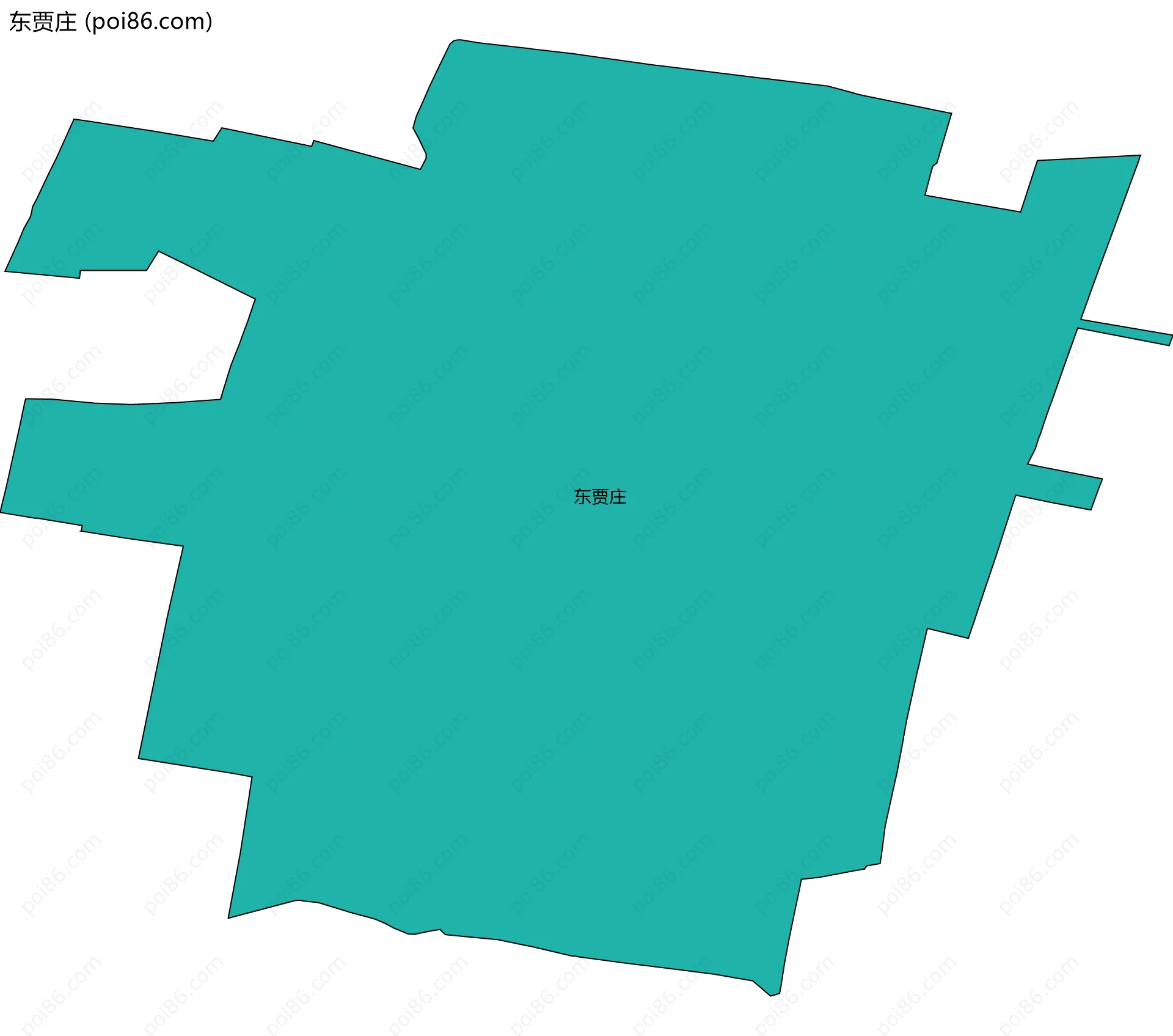 东贾庄边界地图