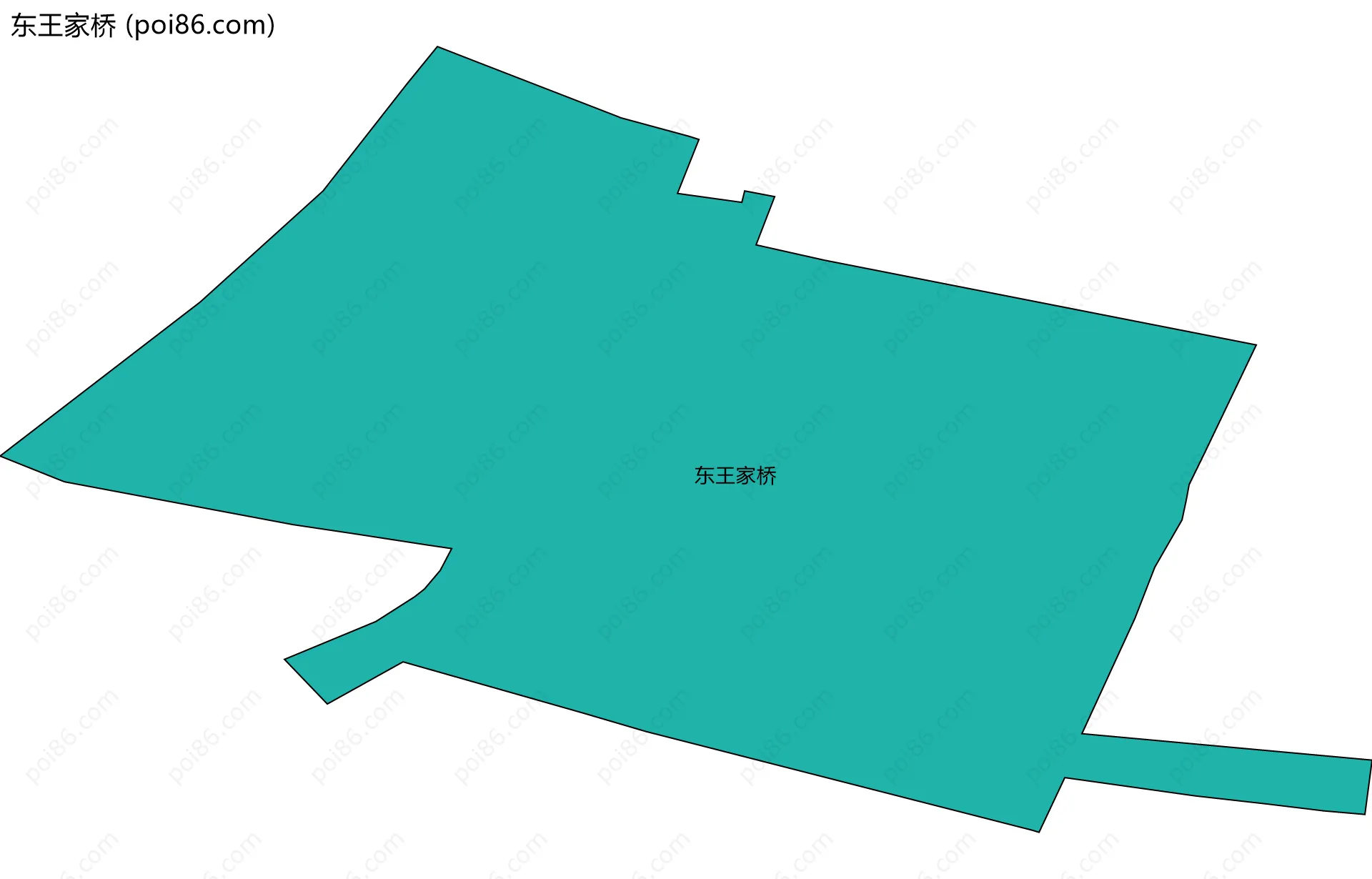 东王家桥边界地图
