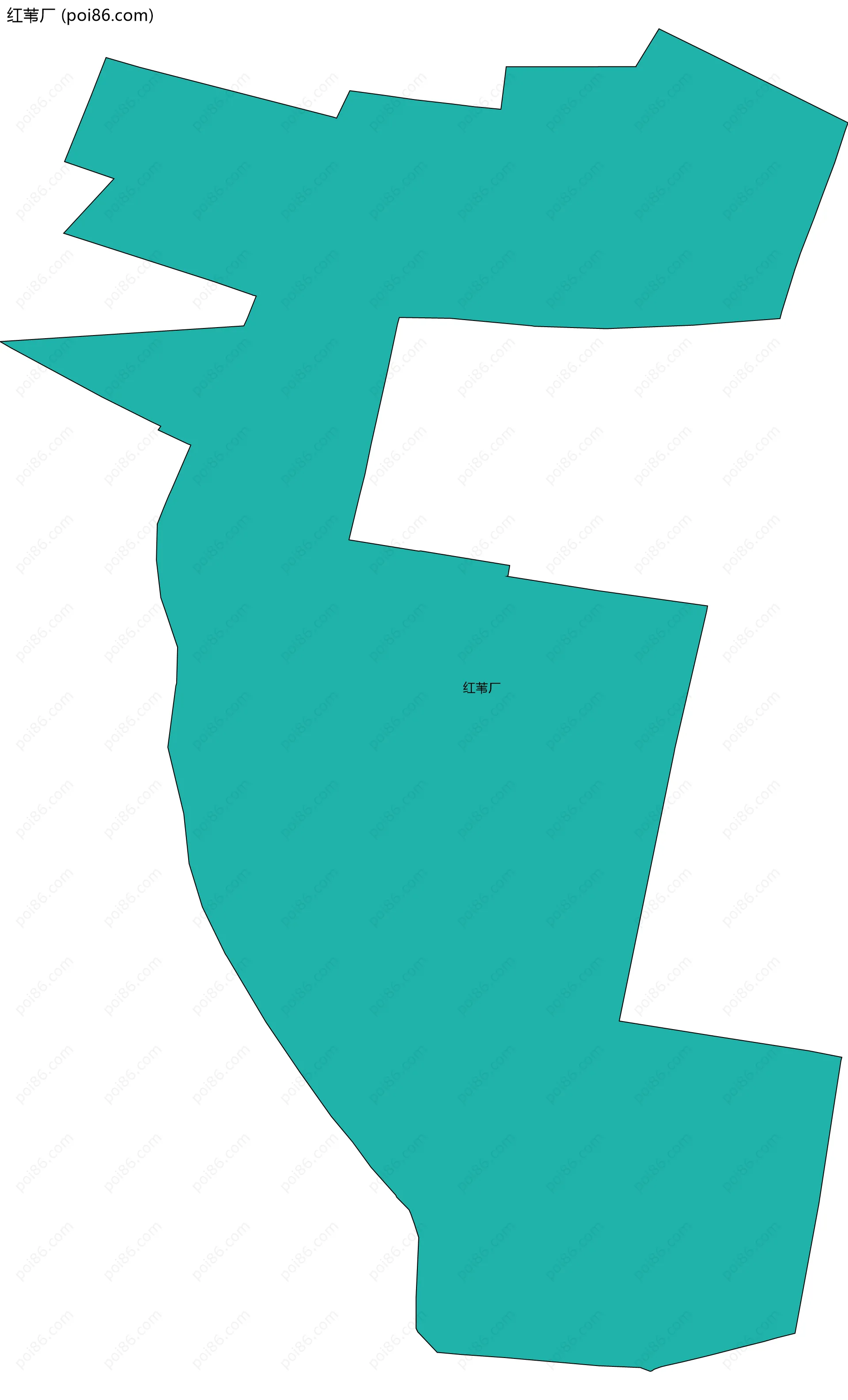 红苇厂边界地图