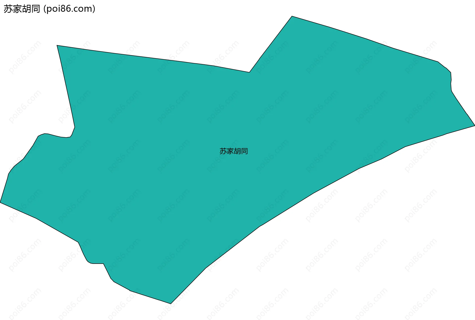 苏家胡同边界地图