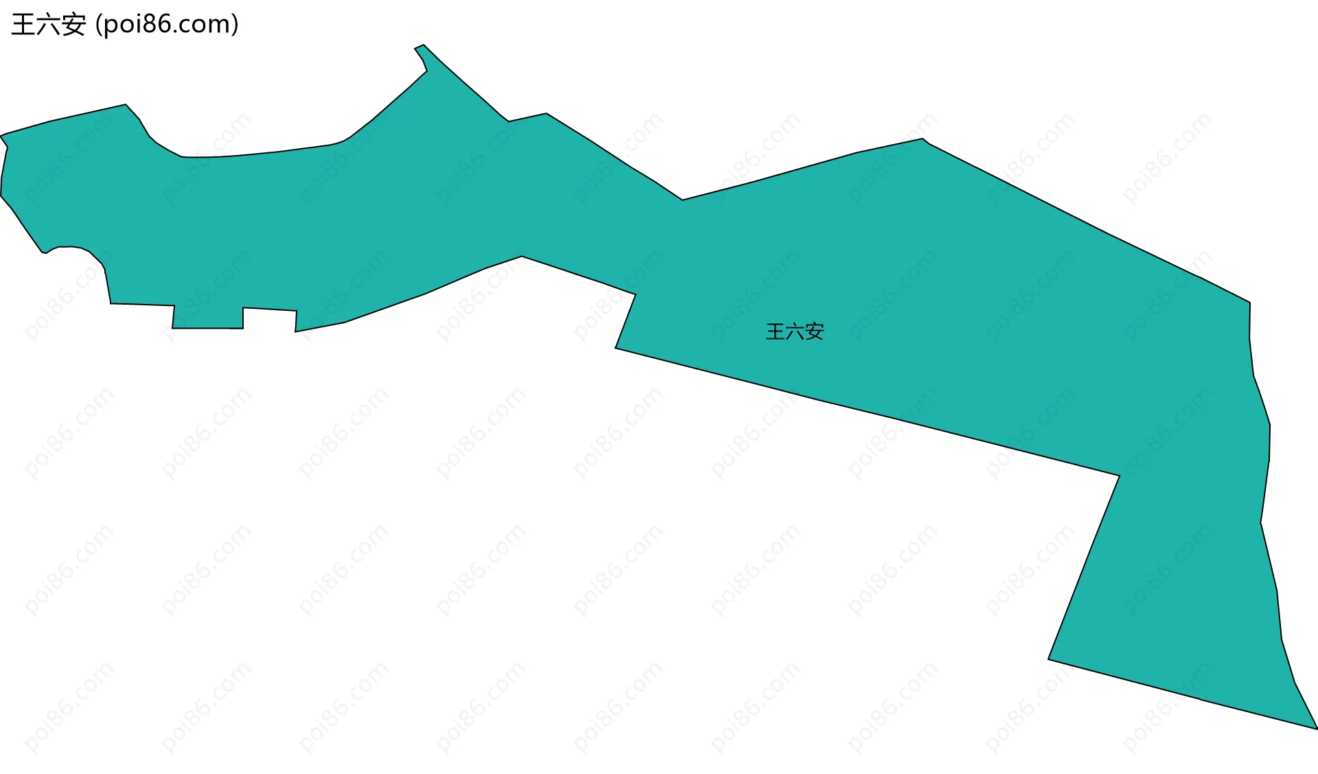 王六安边界地图