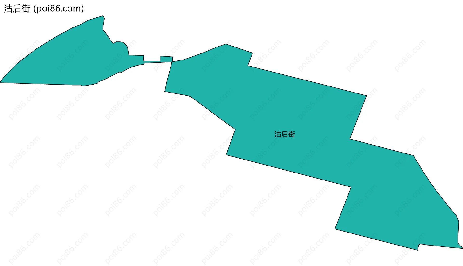 沽后街边界地图