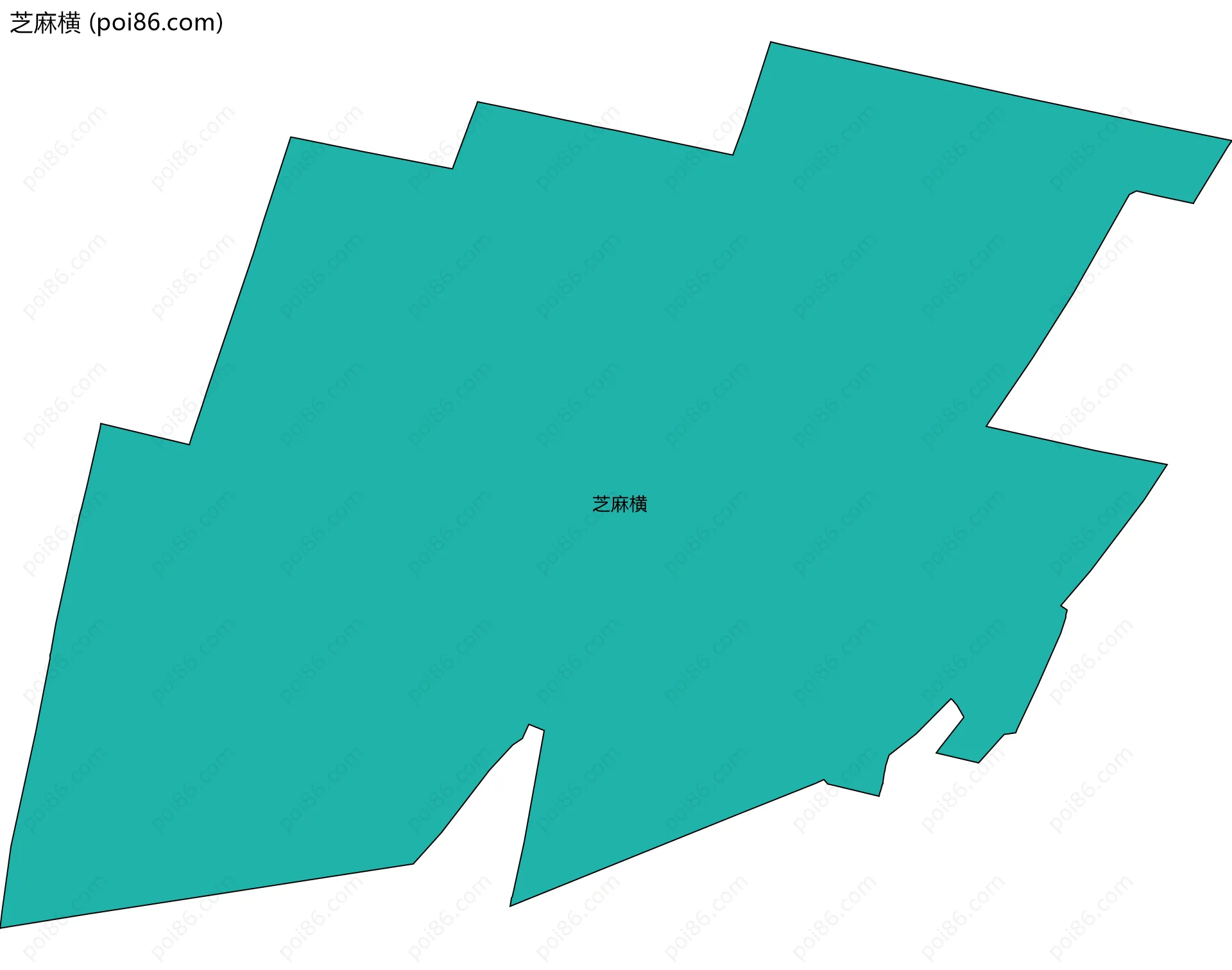 芝麻横边界地图