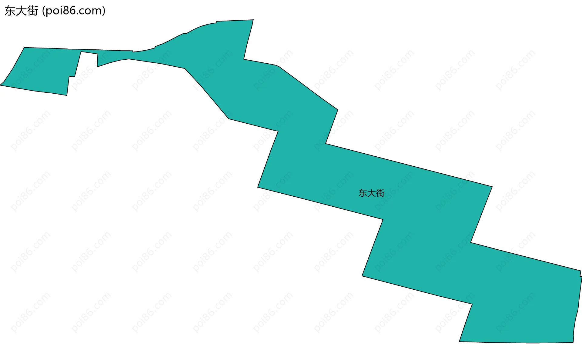 东大街边界地图