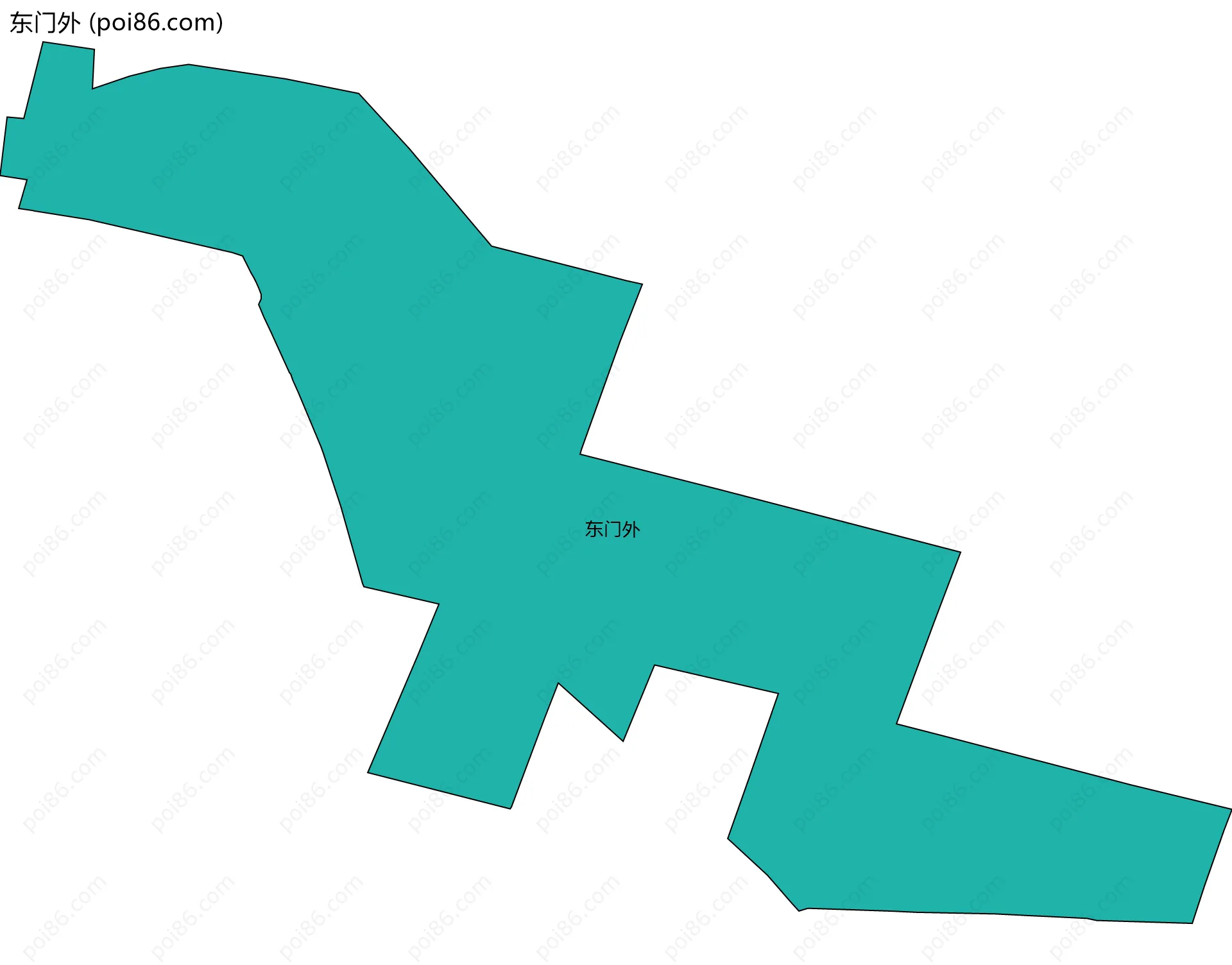 东门外边界地图