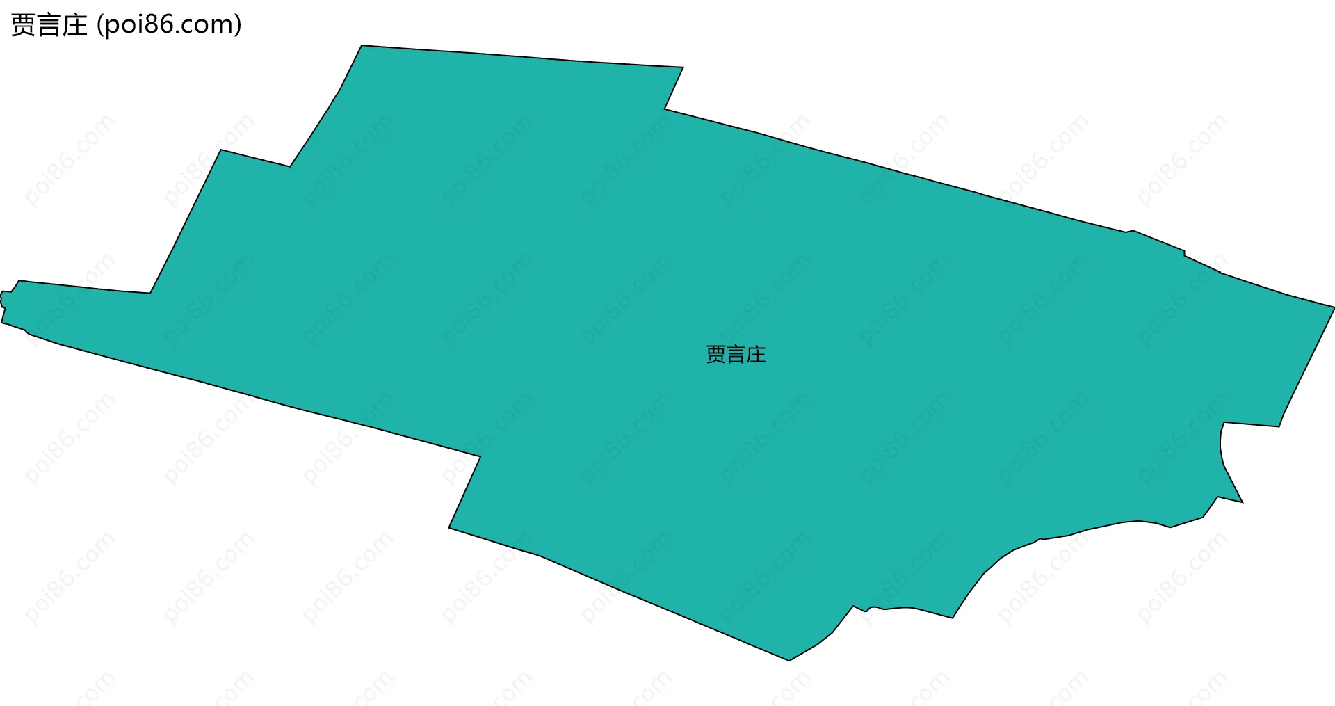 贾言庄边界地图