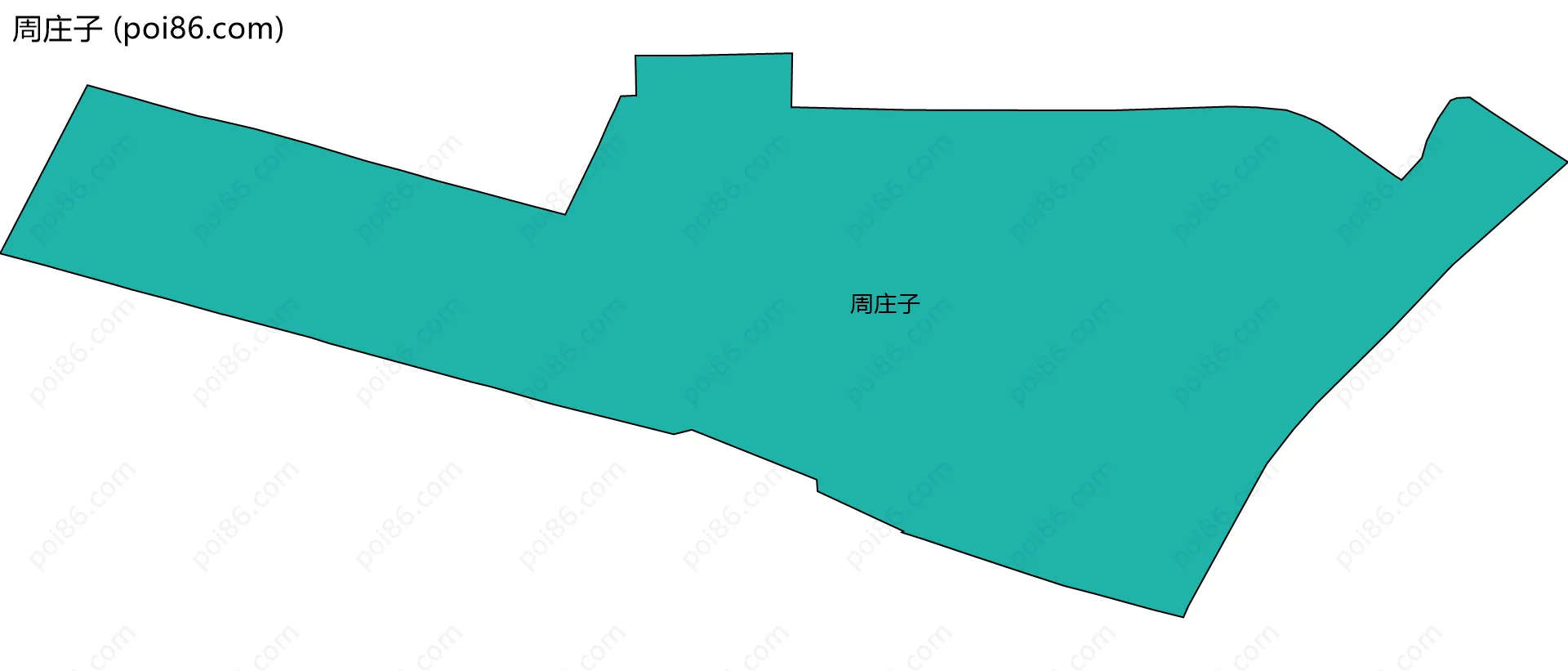 周庄子边界地图