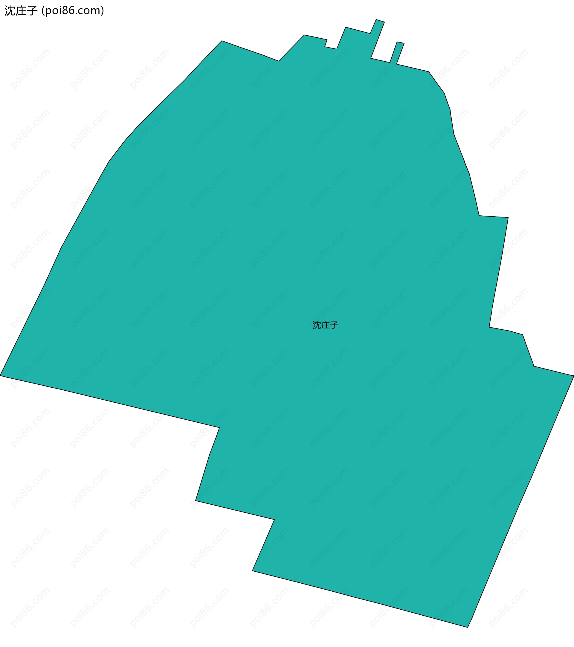 沈庄子边界地图