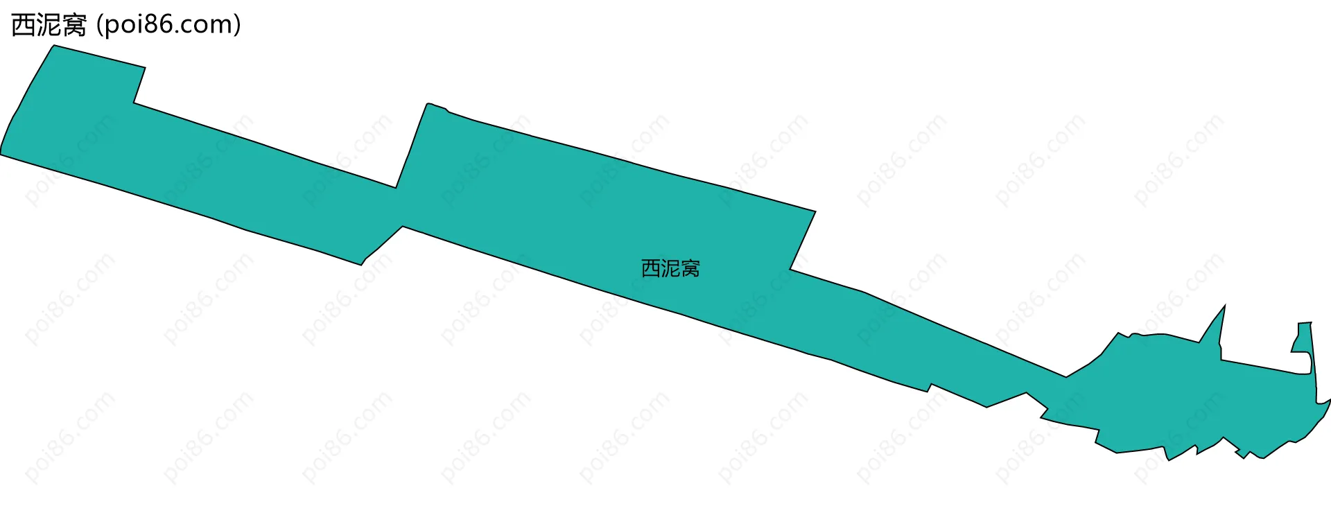西泥窝边界地图