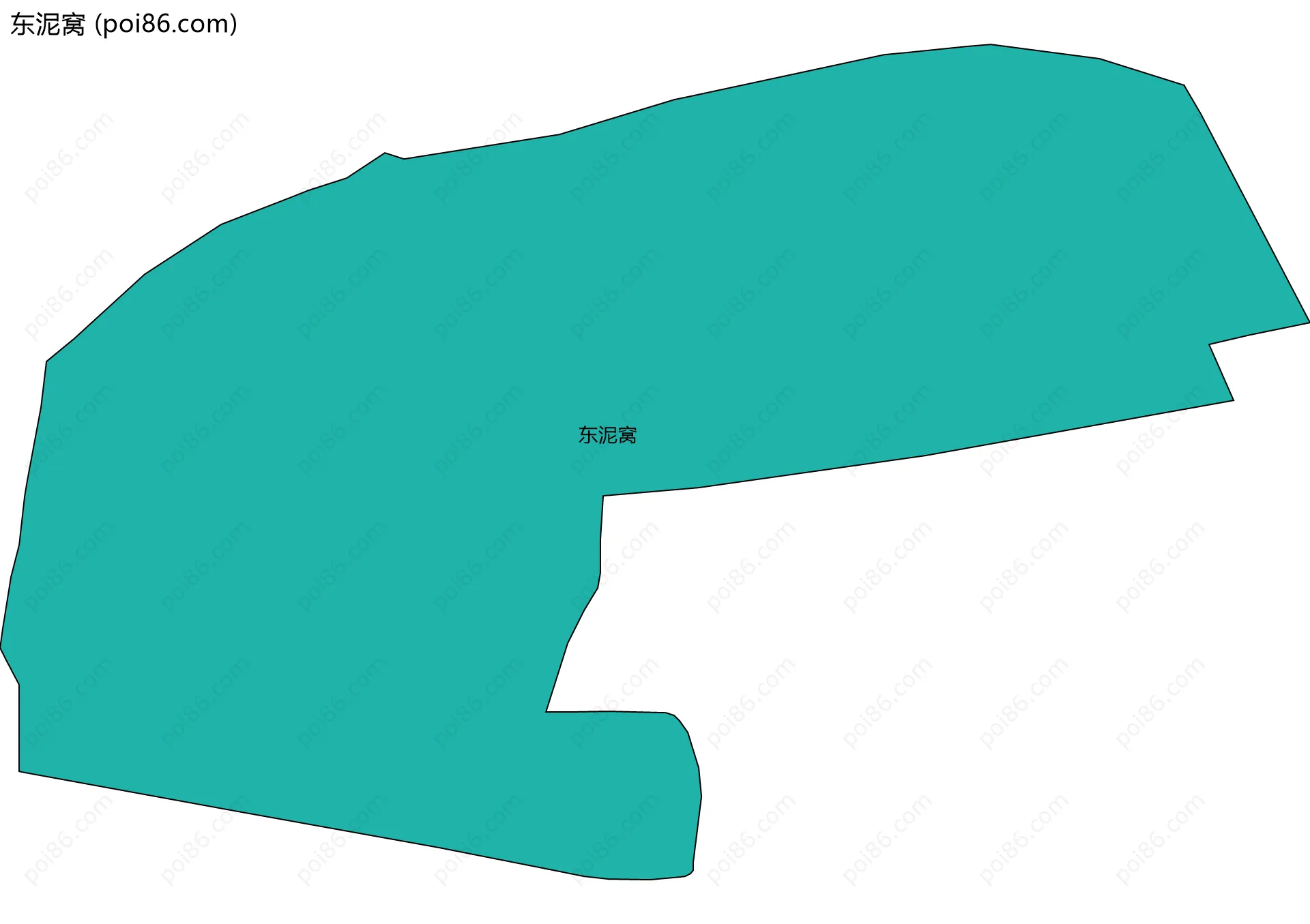 东泥窝边界地图