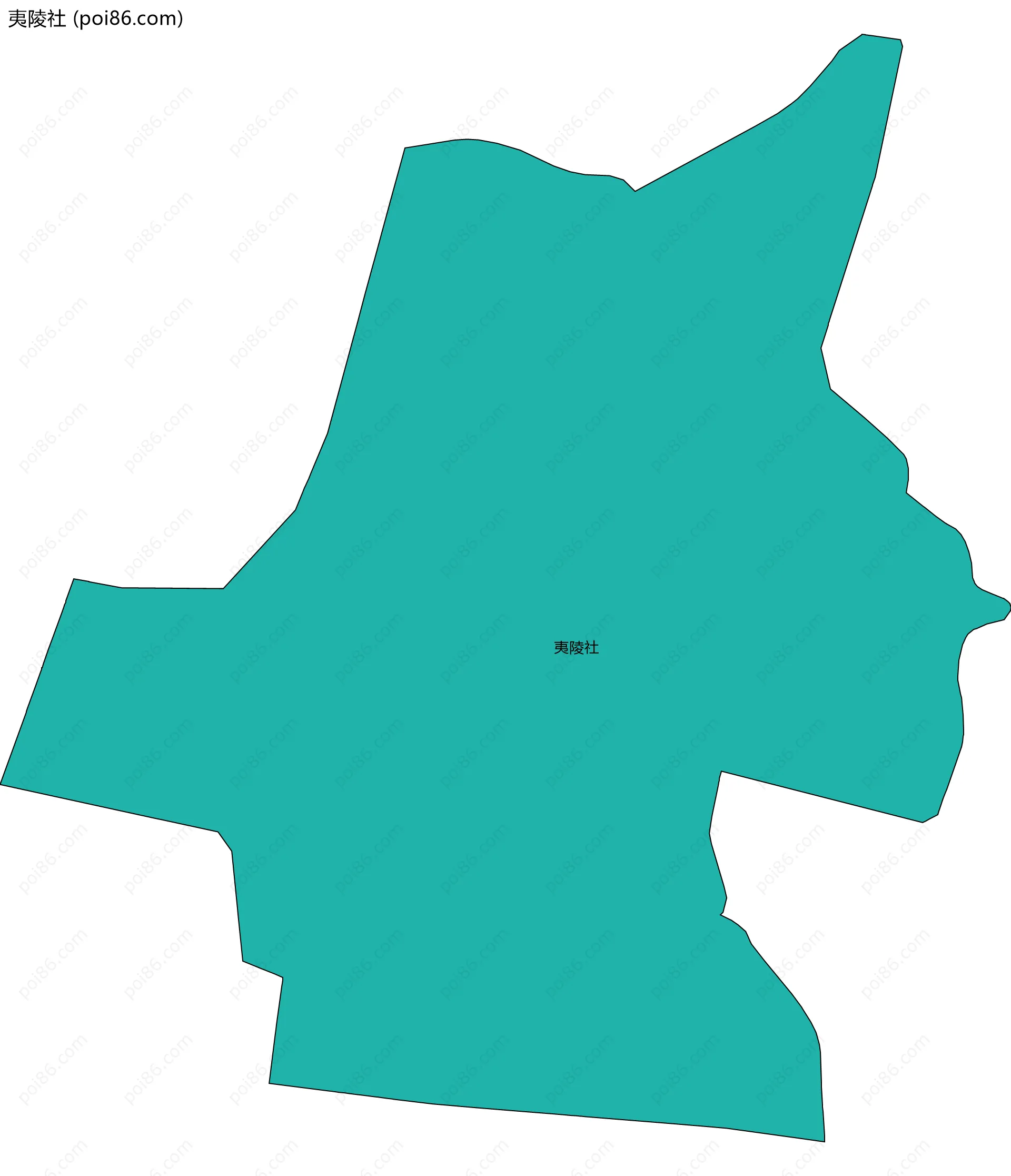 夷陵社边界地图