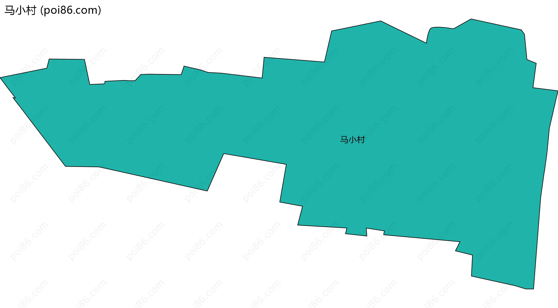 马小村边界地图