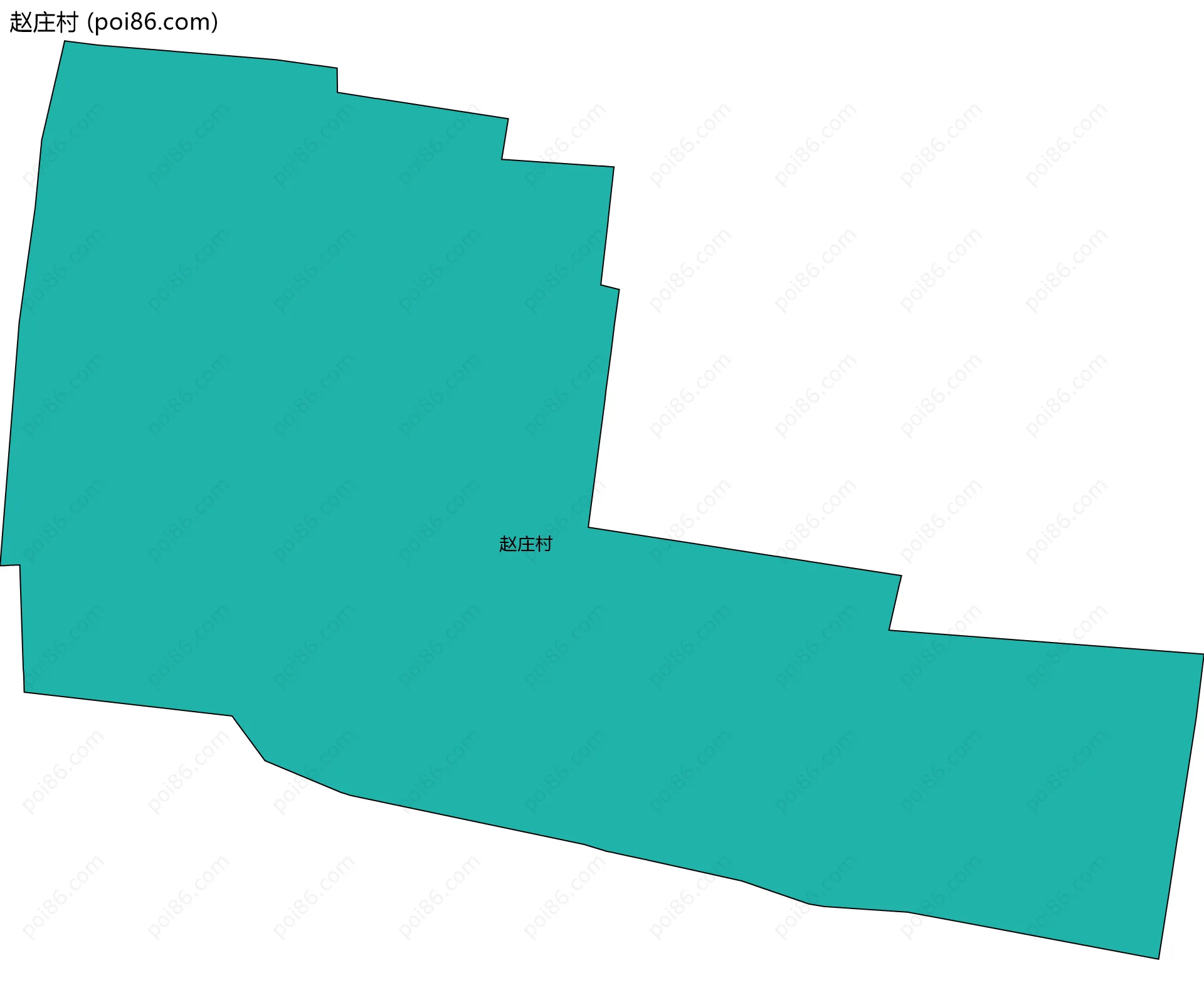赵庄村边界地图