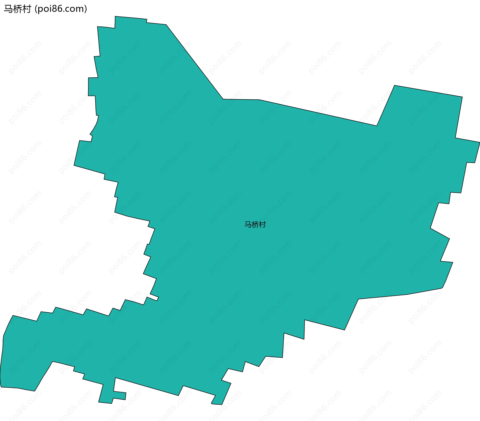 马桥村边界地图