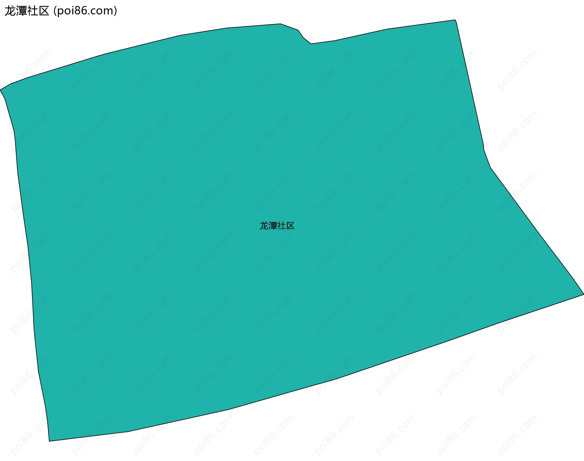 龙潭社区边界地图