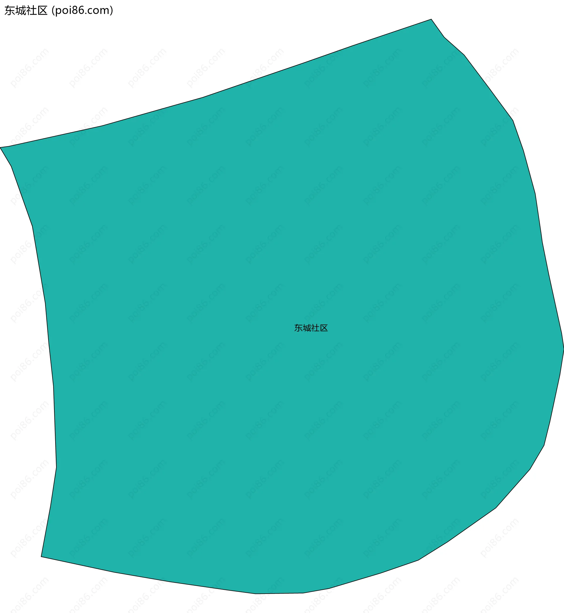 东城社区边界地图