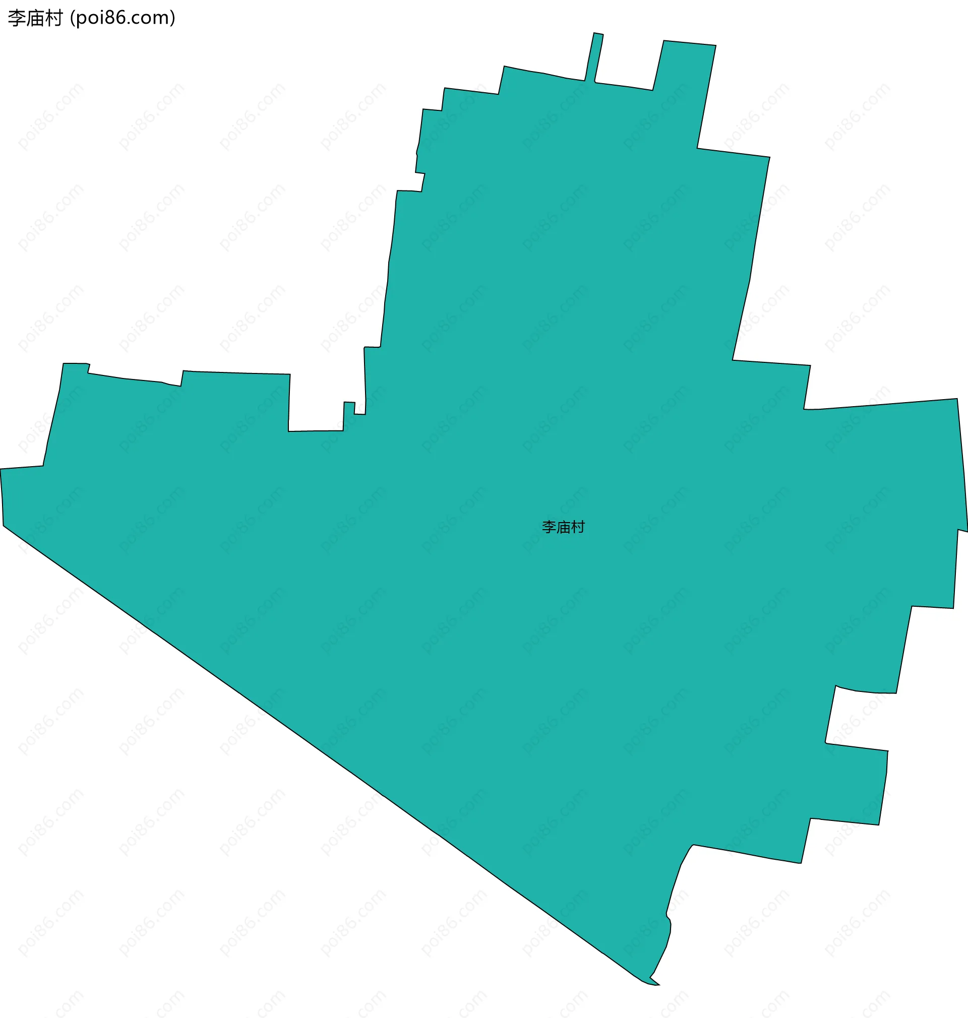 李庙村边界地图