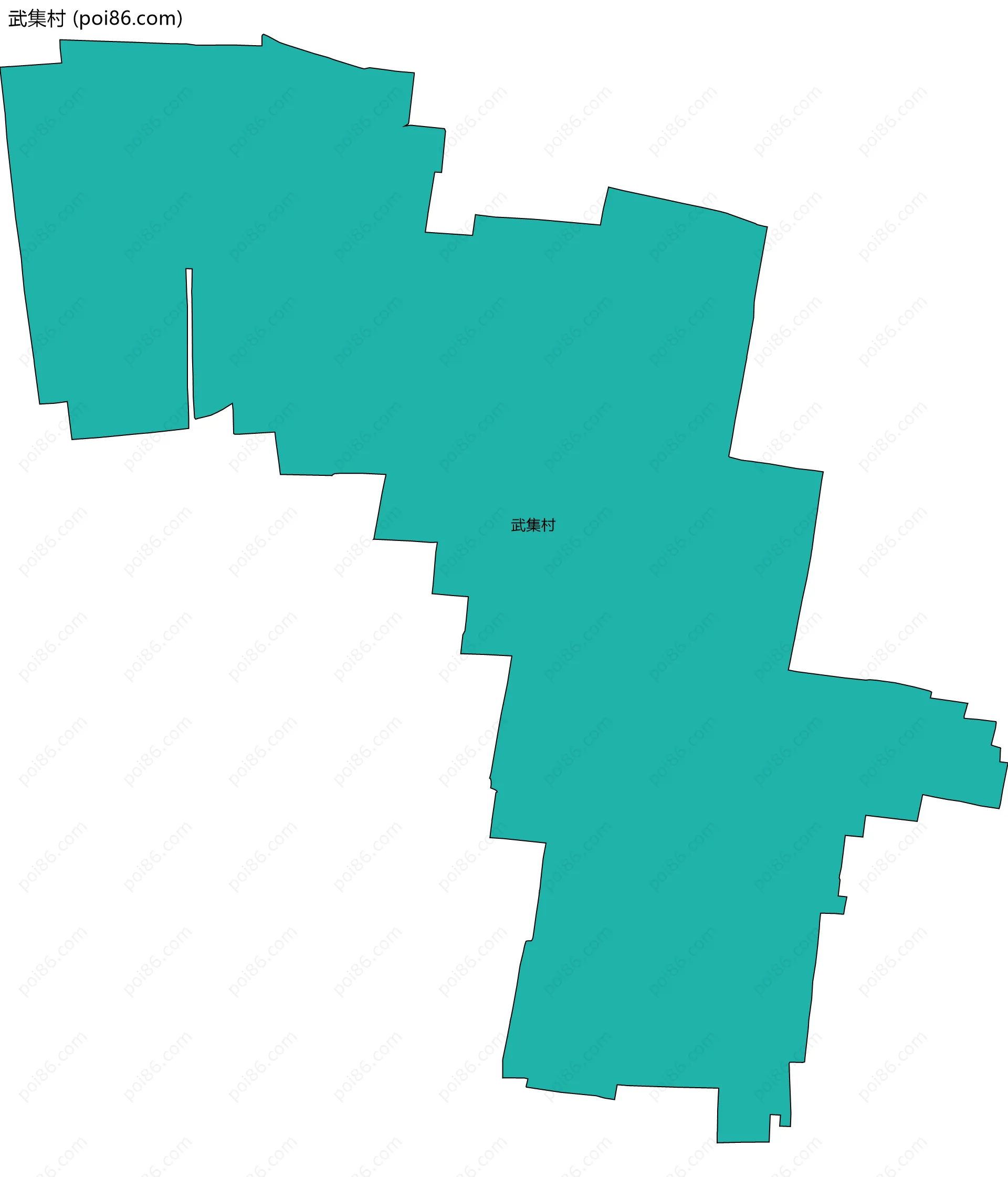 武集村边界地图