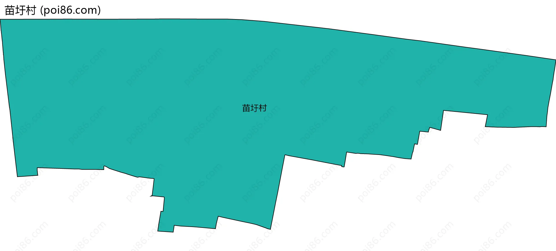 苗圩村边界地图
