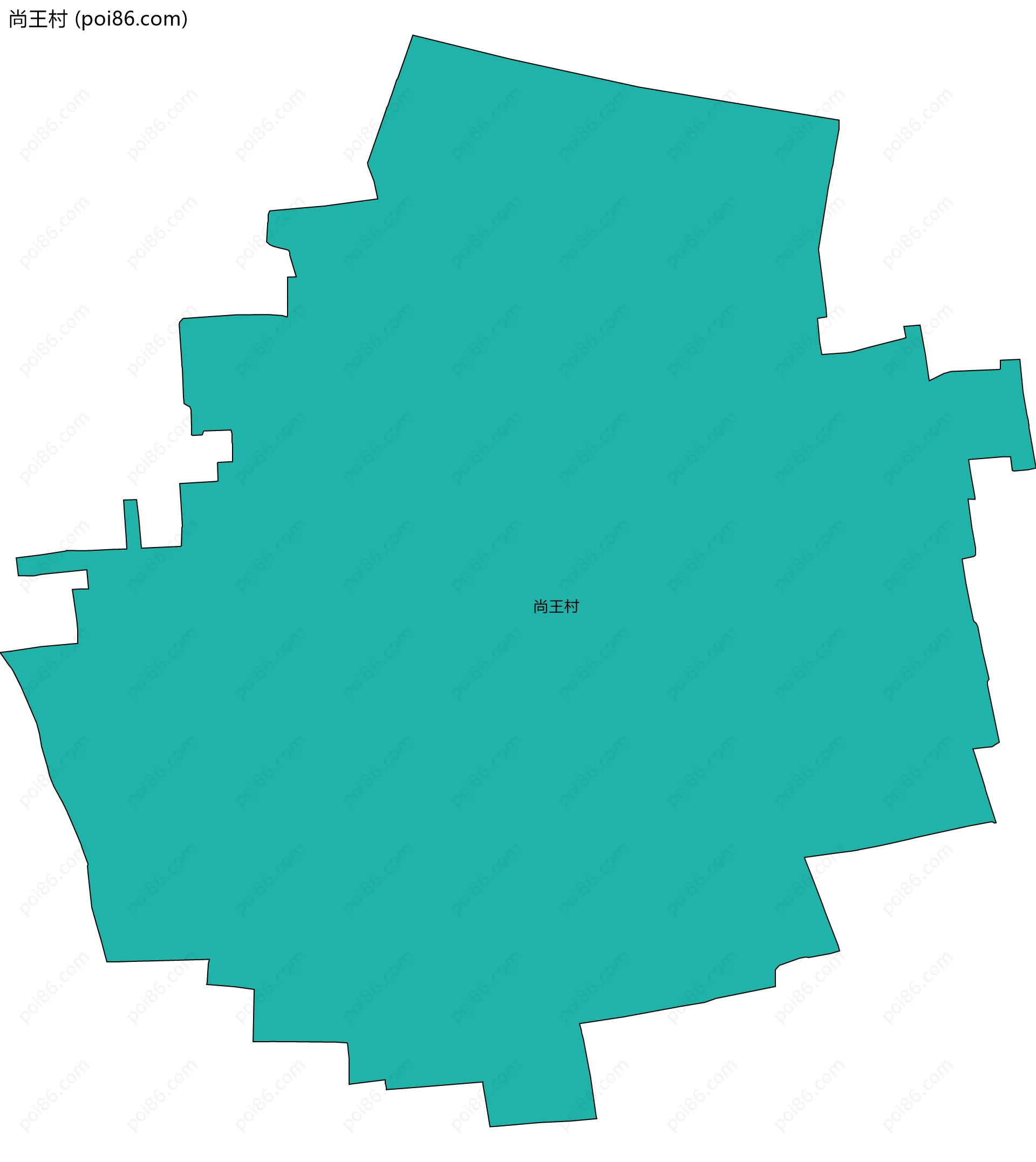尚王村边界地图