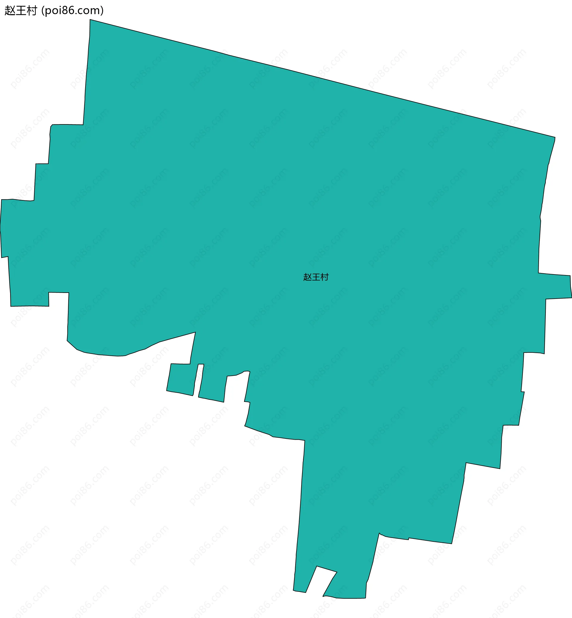 赵王村边界地图