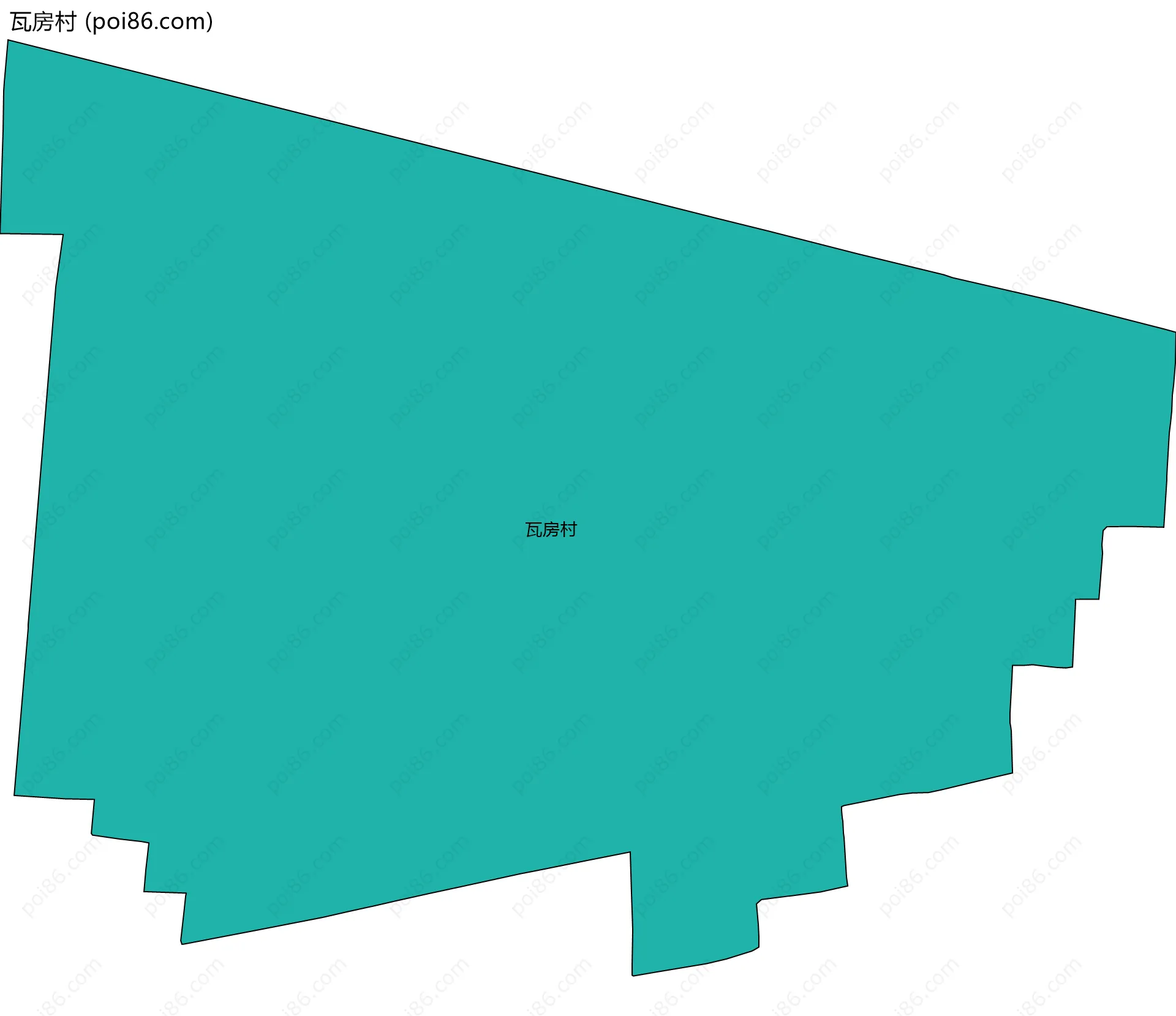 瓦房村边界地图